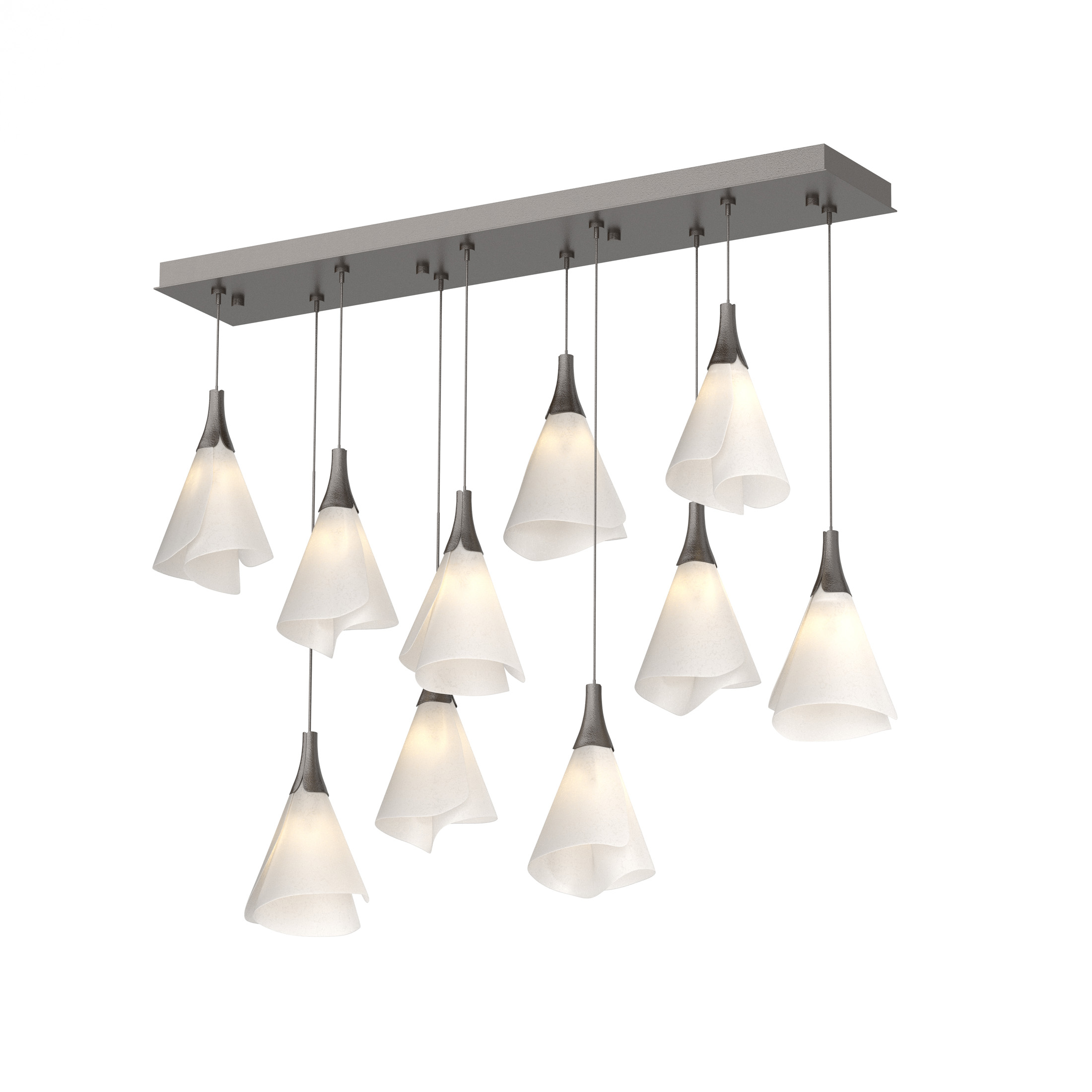 Mobius 10 Light 45.6 inch Oil Rubbed Bronze Pendant Ceiling Light, Standard