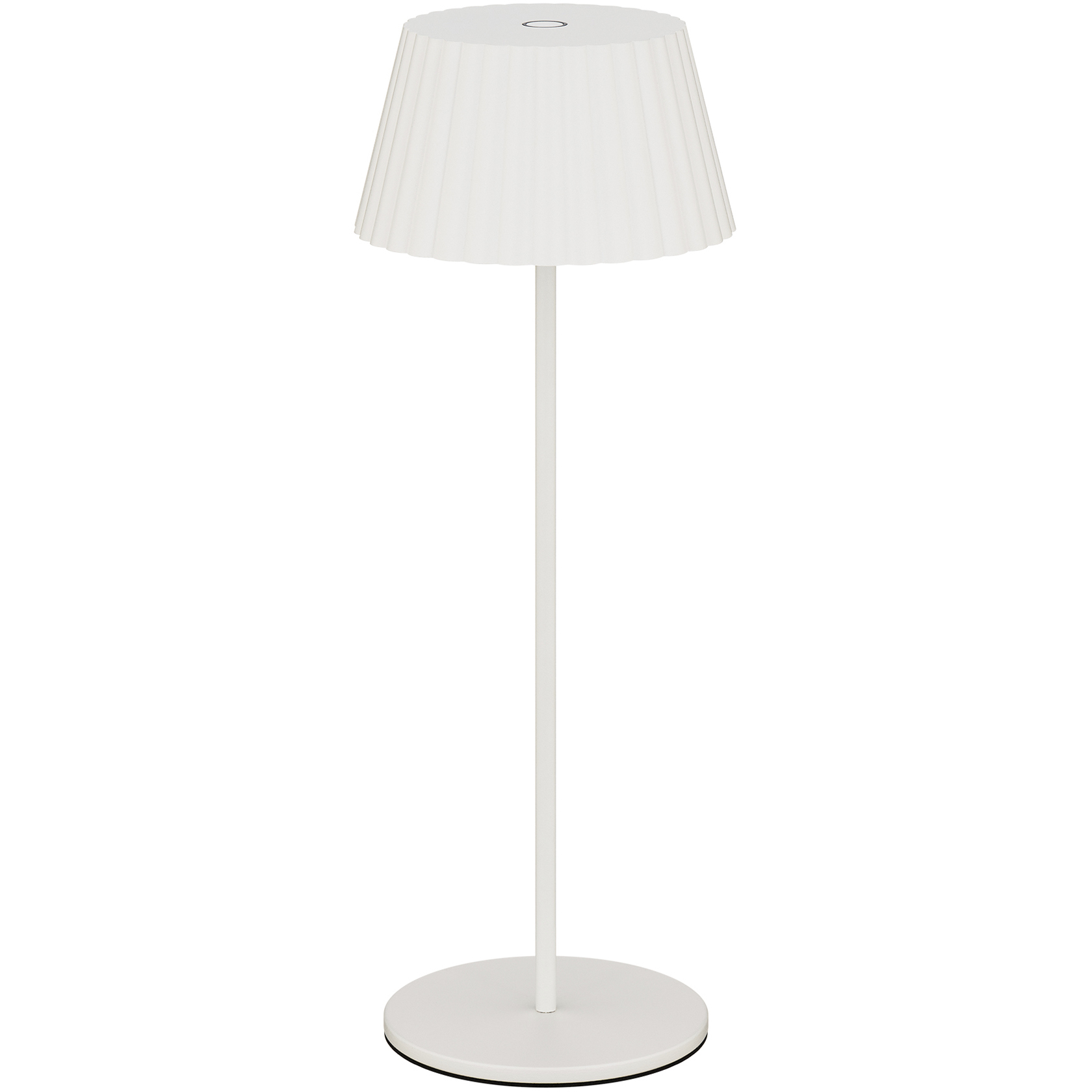 Pleat 14.75 inch 2.00 watt White Rechargeable Table Lamp Portable Light, WAC Limited