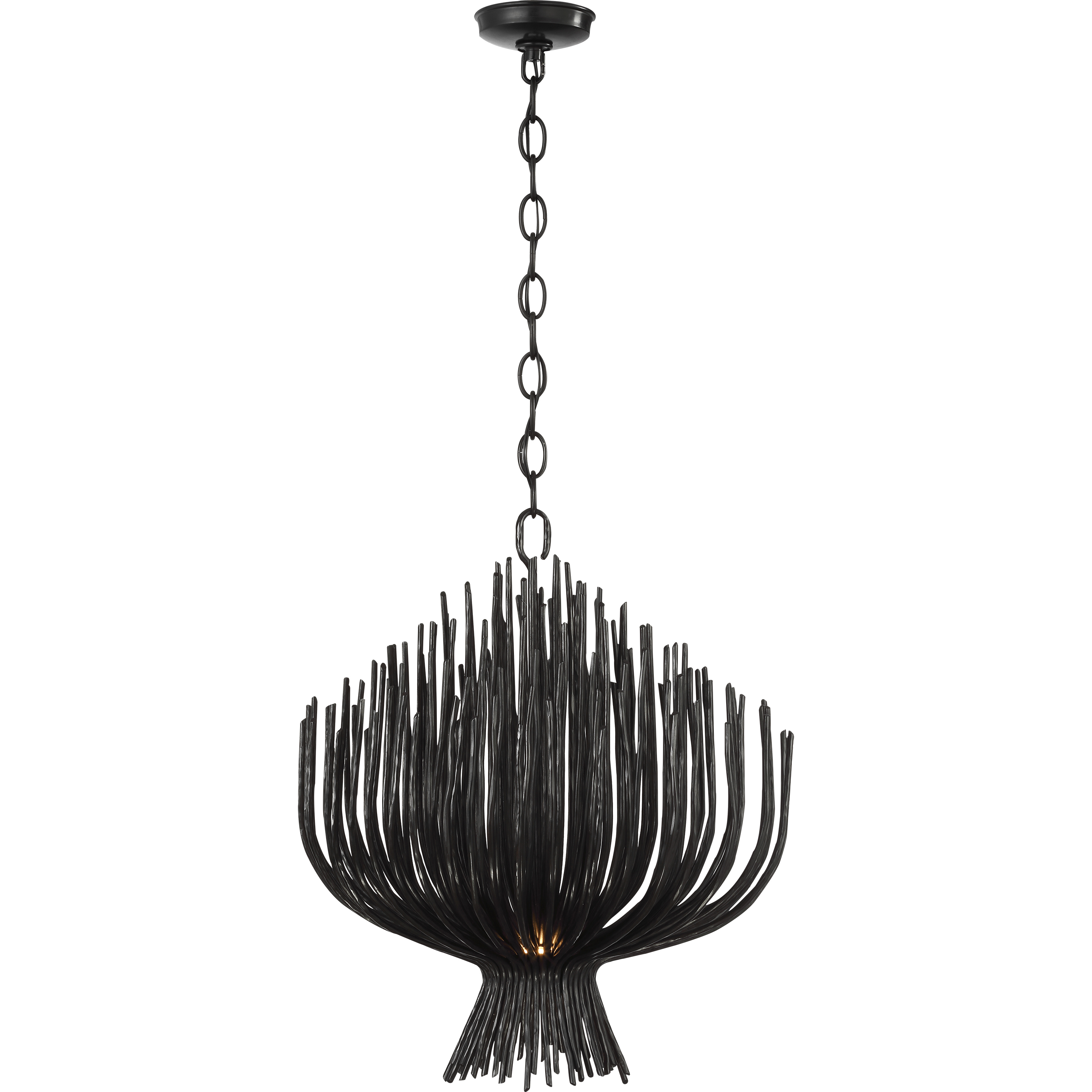 Chapman & Myers Astra LED 23.75 inch Aged Iron Sculpted Chandelier Ceiling Light