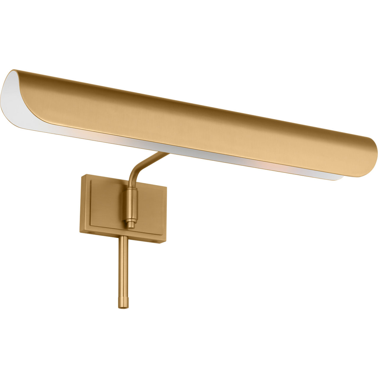 C&M by Chapman & Myers Hull 50 watt 18 inch Burnished Brass Picture Light Wall Light