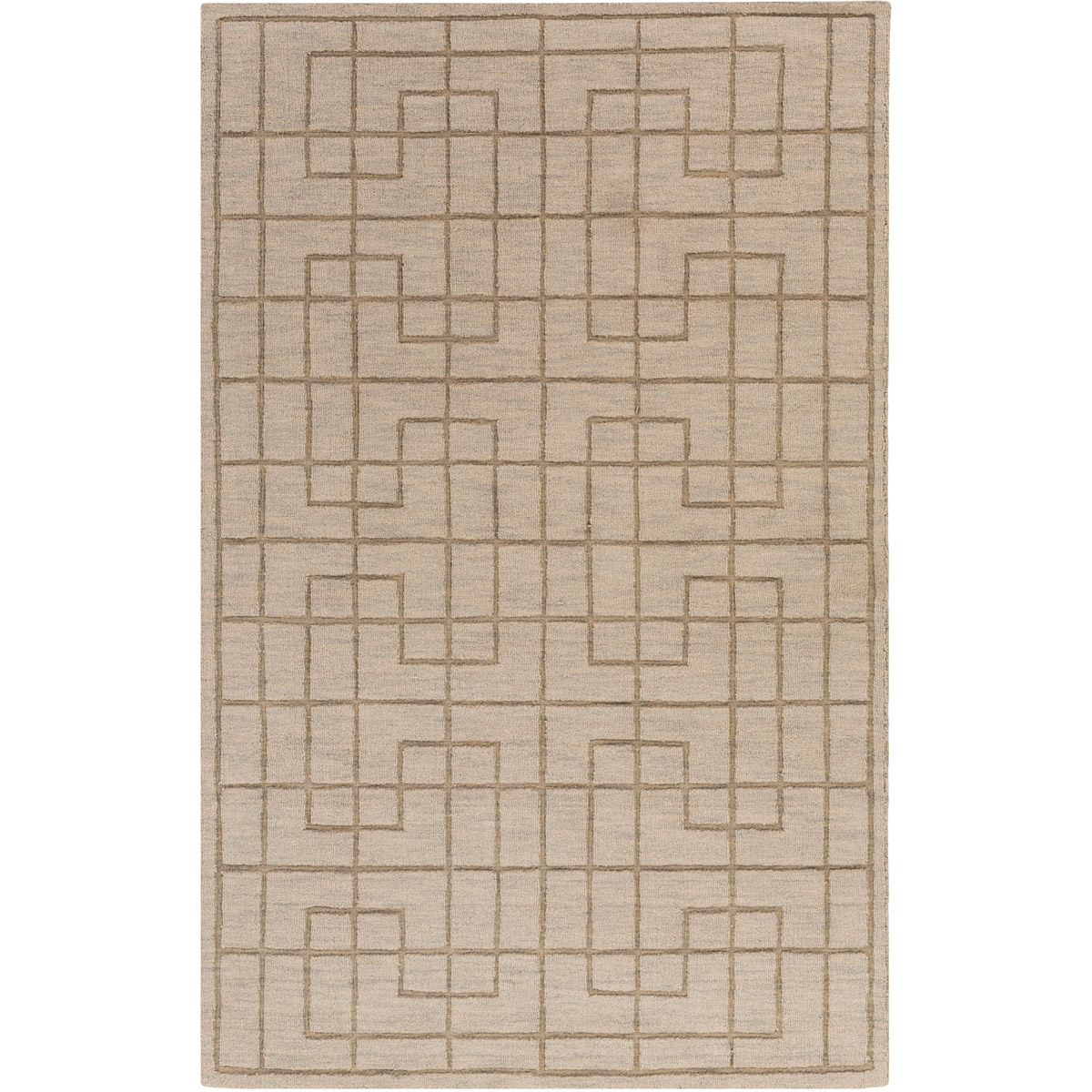 Mystique 96 X 60 inch Gray Area Rug, Wool