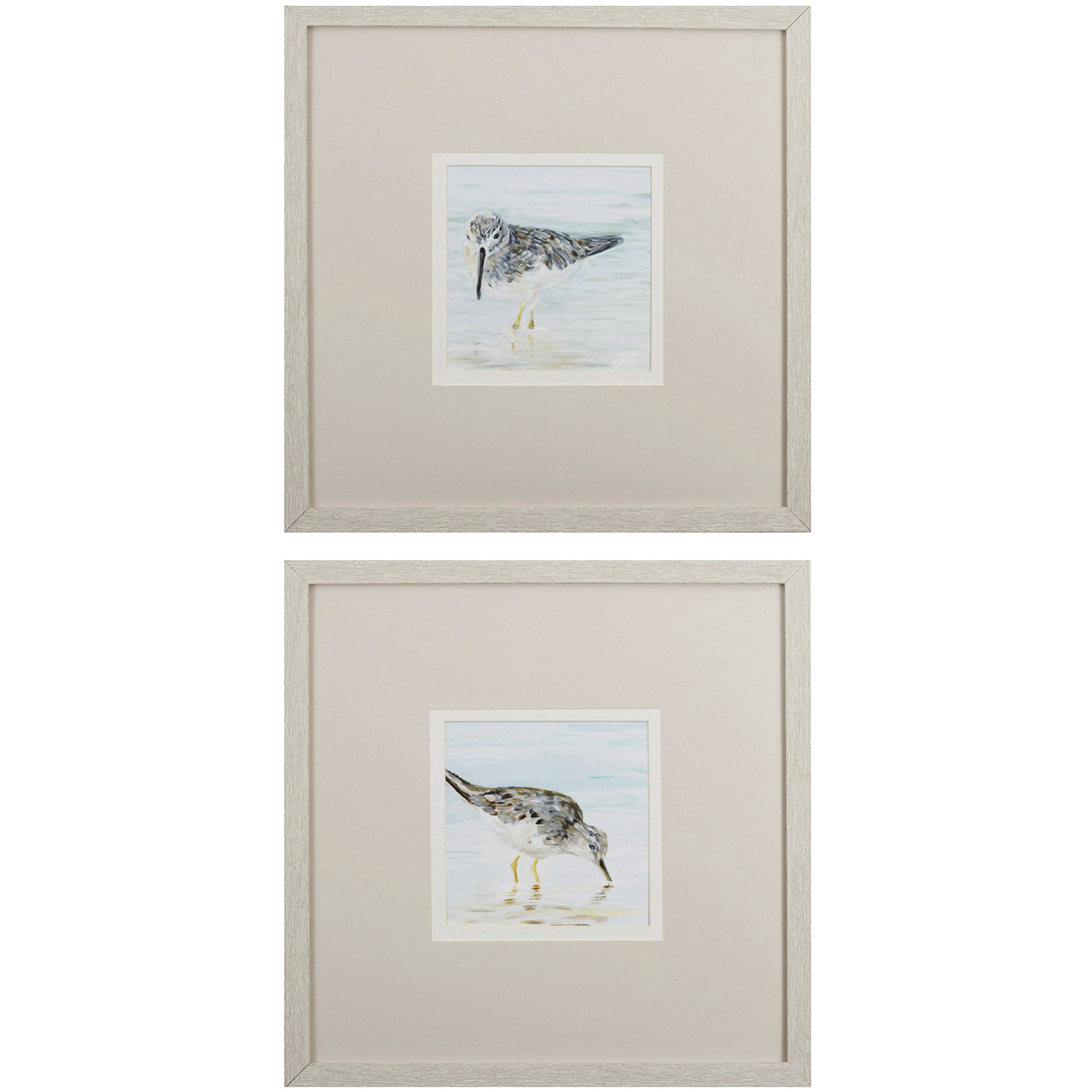 Waterside Blue and Brown and Teal and Turquoise Framed Art, Propac