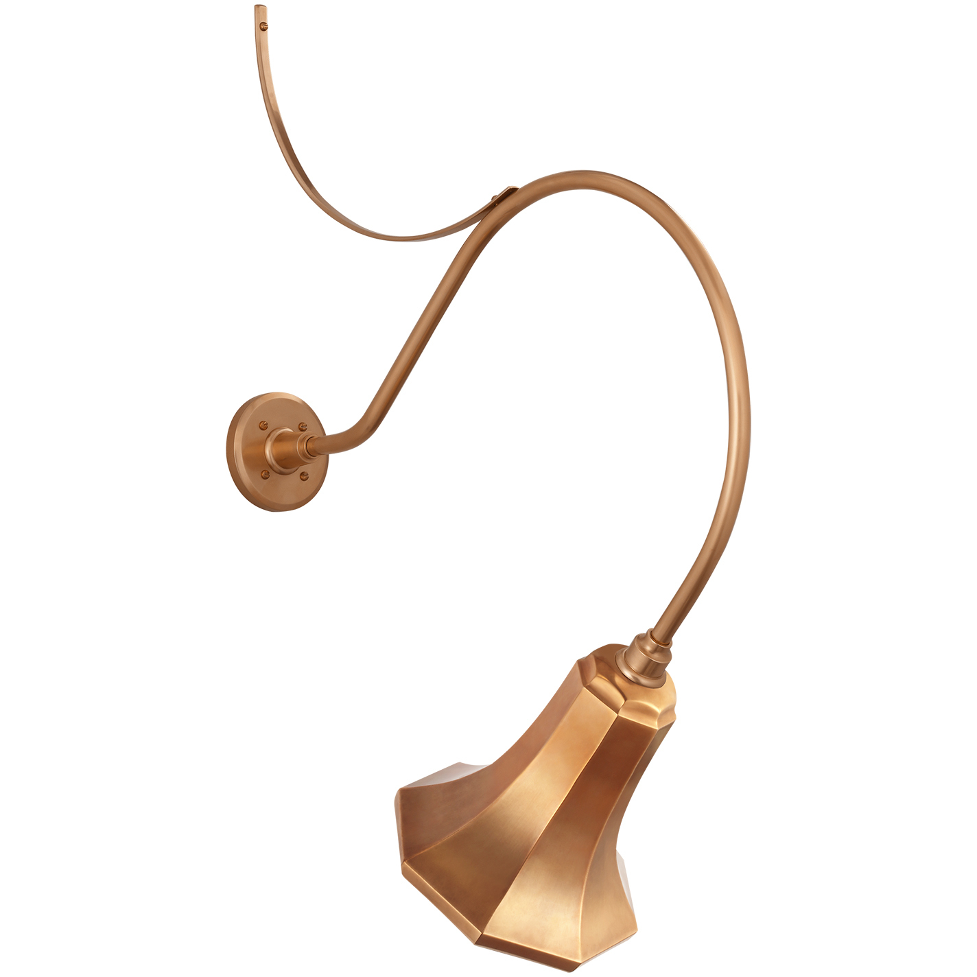 Thomas O'Brien Academy Barn Light LED 37.75 inch Soft Copper Anchored Larrabee Barn Light in 9.25" Soft Copper Savannah Shade