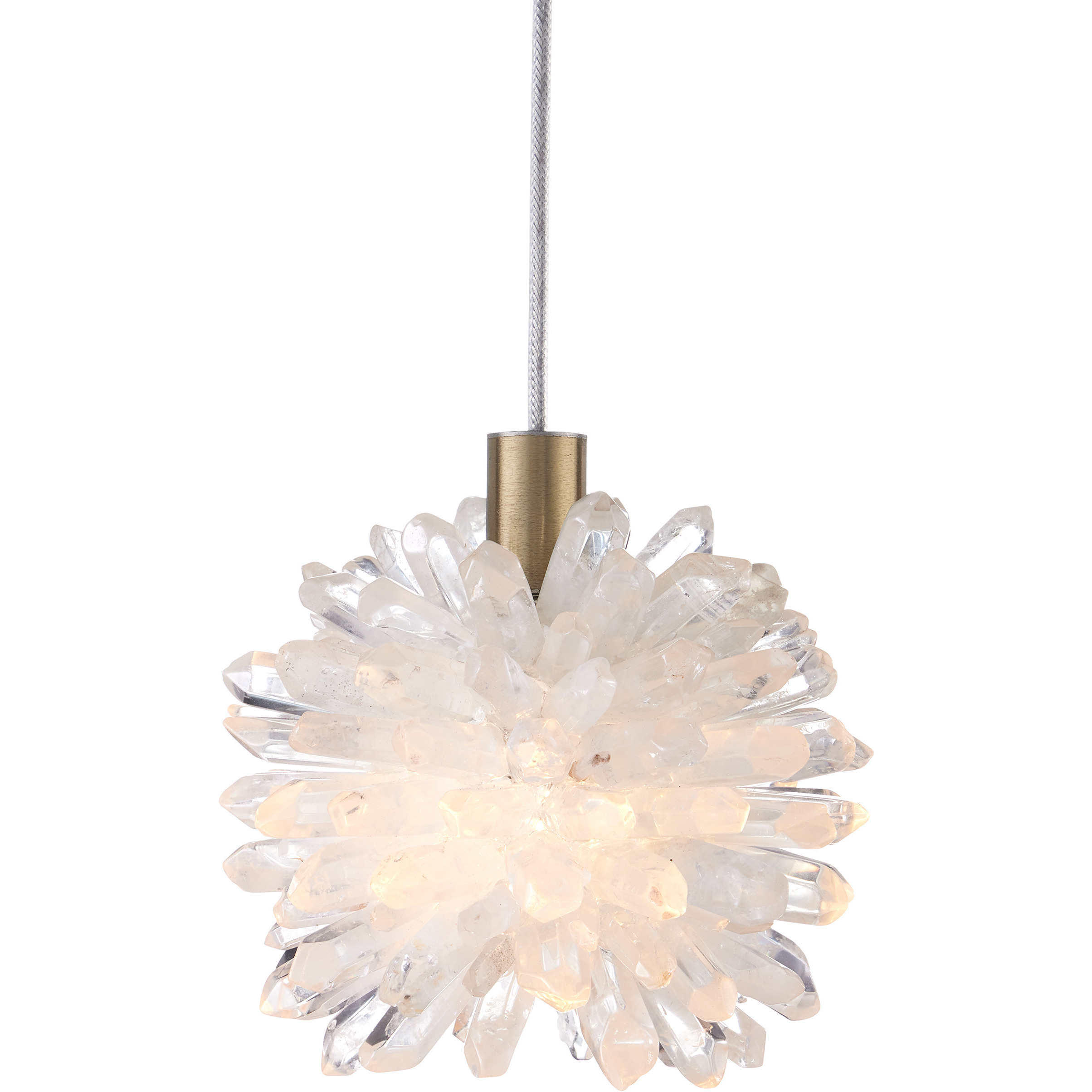 Purity 1 Light 5.5 inch Brass Pendant Ceiling Light