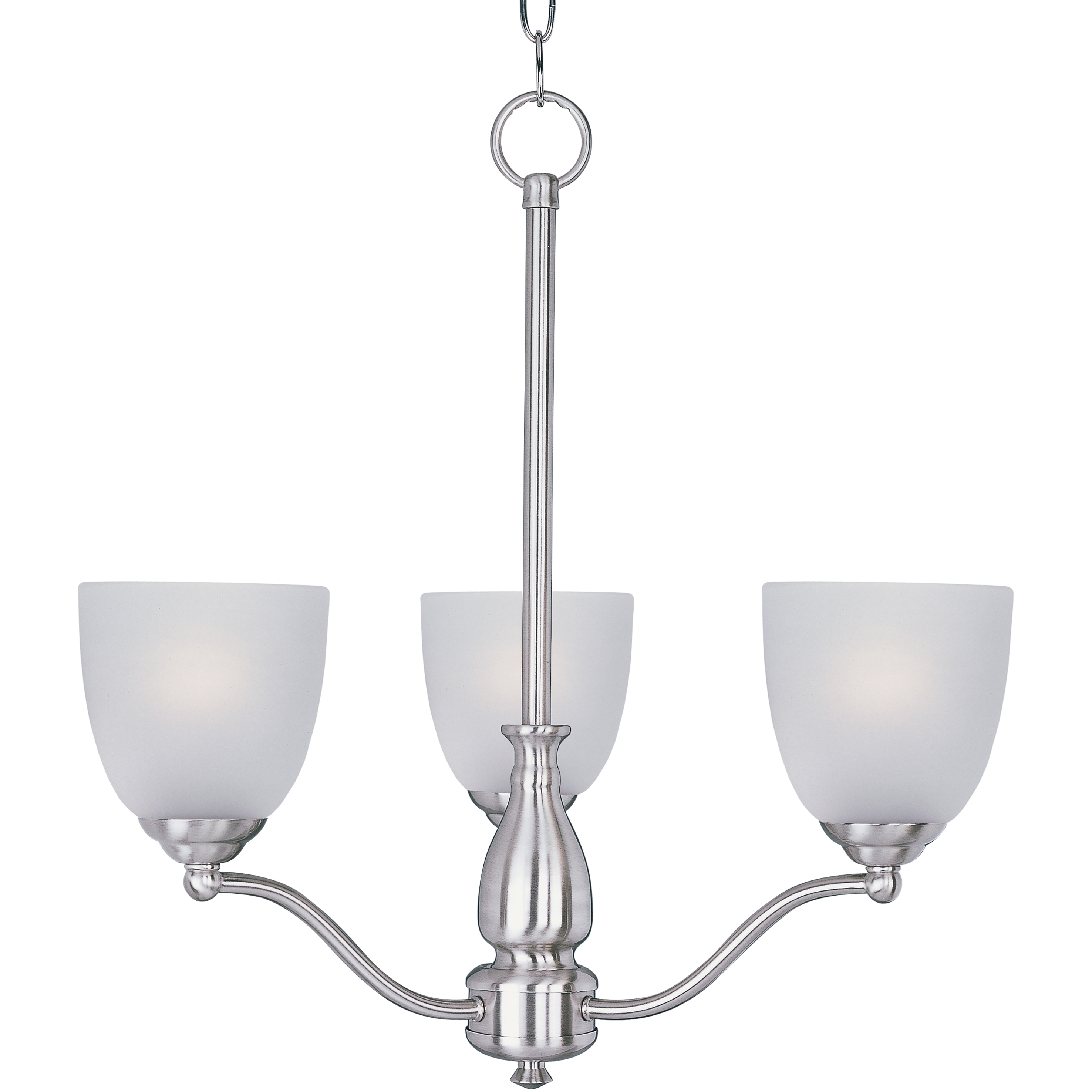 Stefan 3 Light 21 inch Satin Nickel Single-Tier Chandelier Ceiling Light
