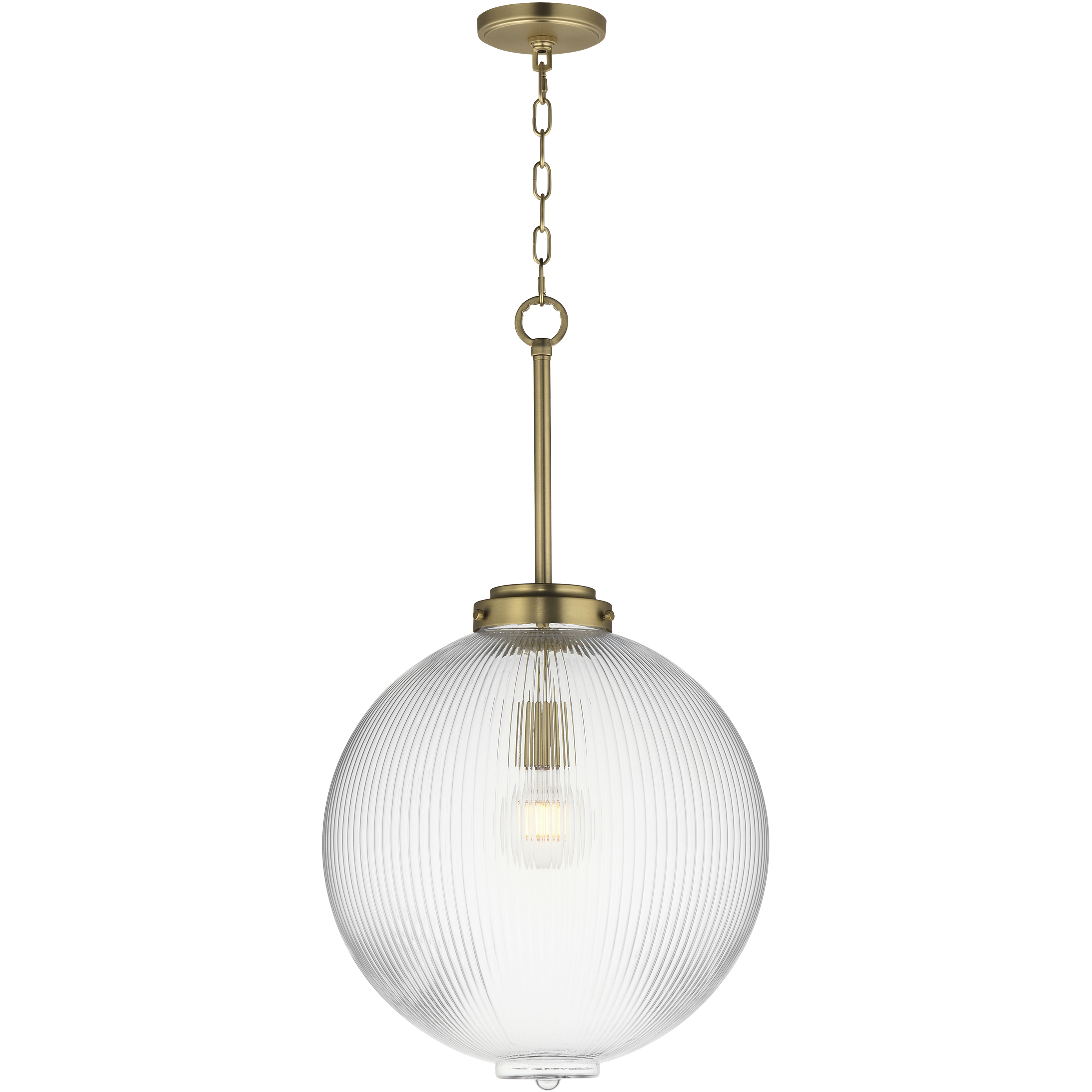 Kasbah 1 Light 15.75 inch Satin Brass Single Pendant Ceiling Light