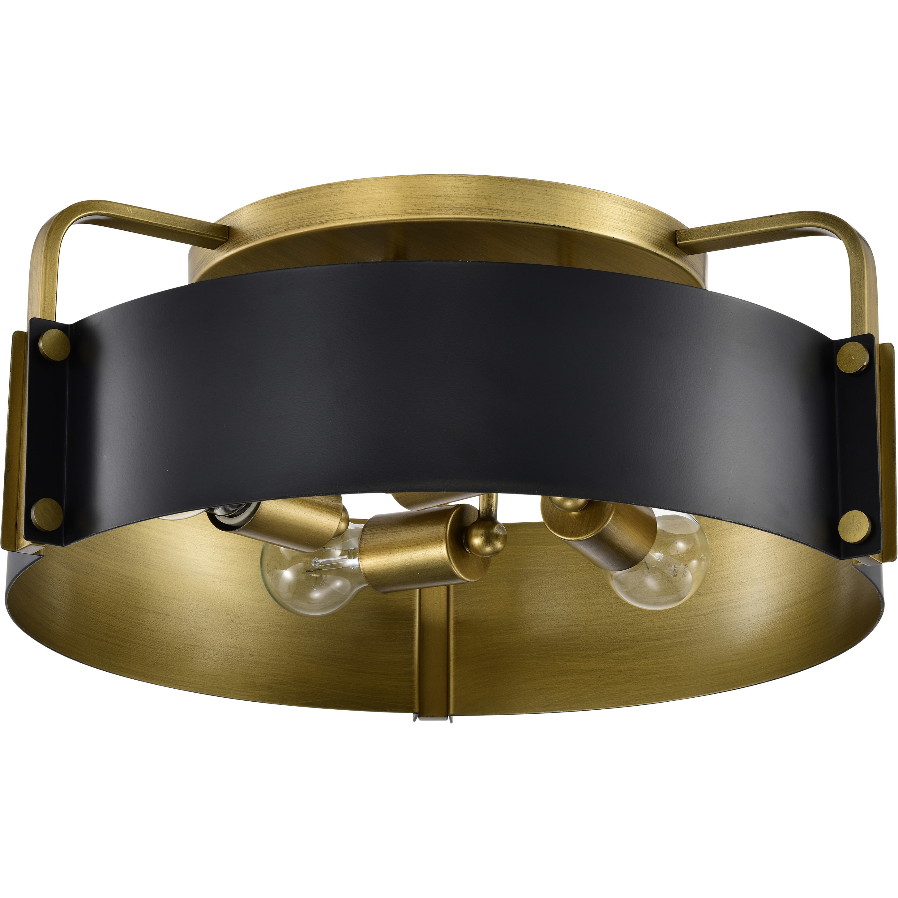 Altos 4 Light 18 inch Matte Black Semi Flush Mount Ceiling Light