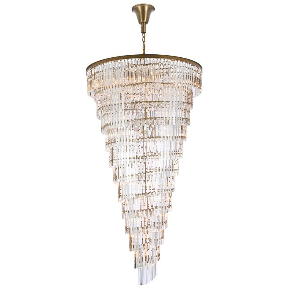 Sydney 58 Light 48 inch Satin Gold Chandelier Ceiling Light