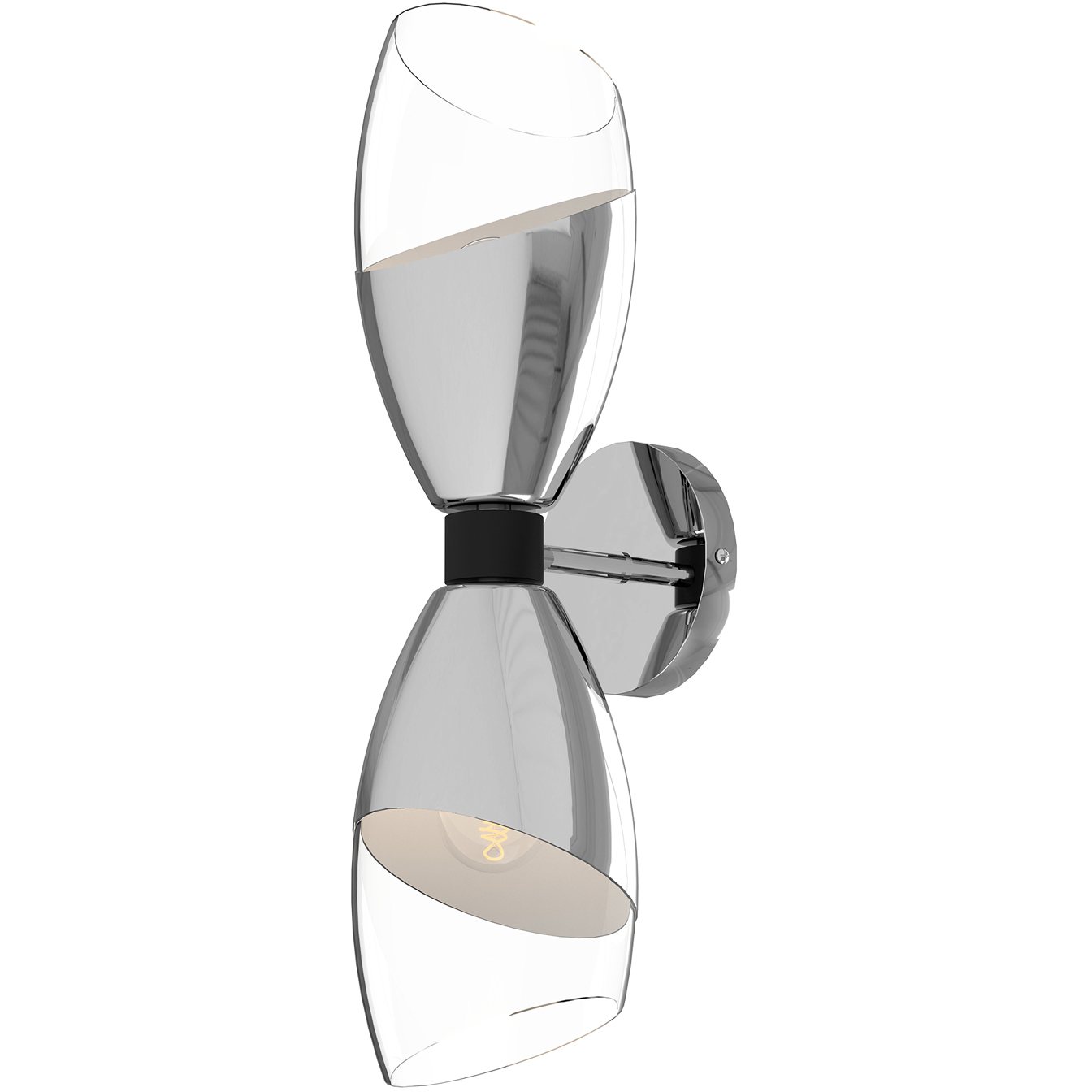 Alora Mood Capri 2 Light 5.25 inch Chrome Wall/Vanity Light Wall Light