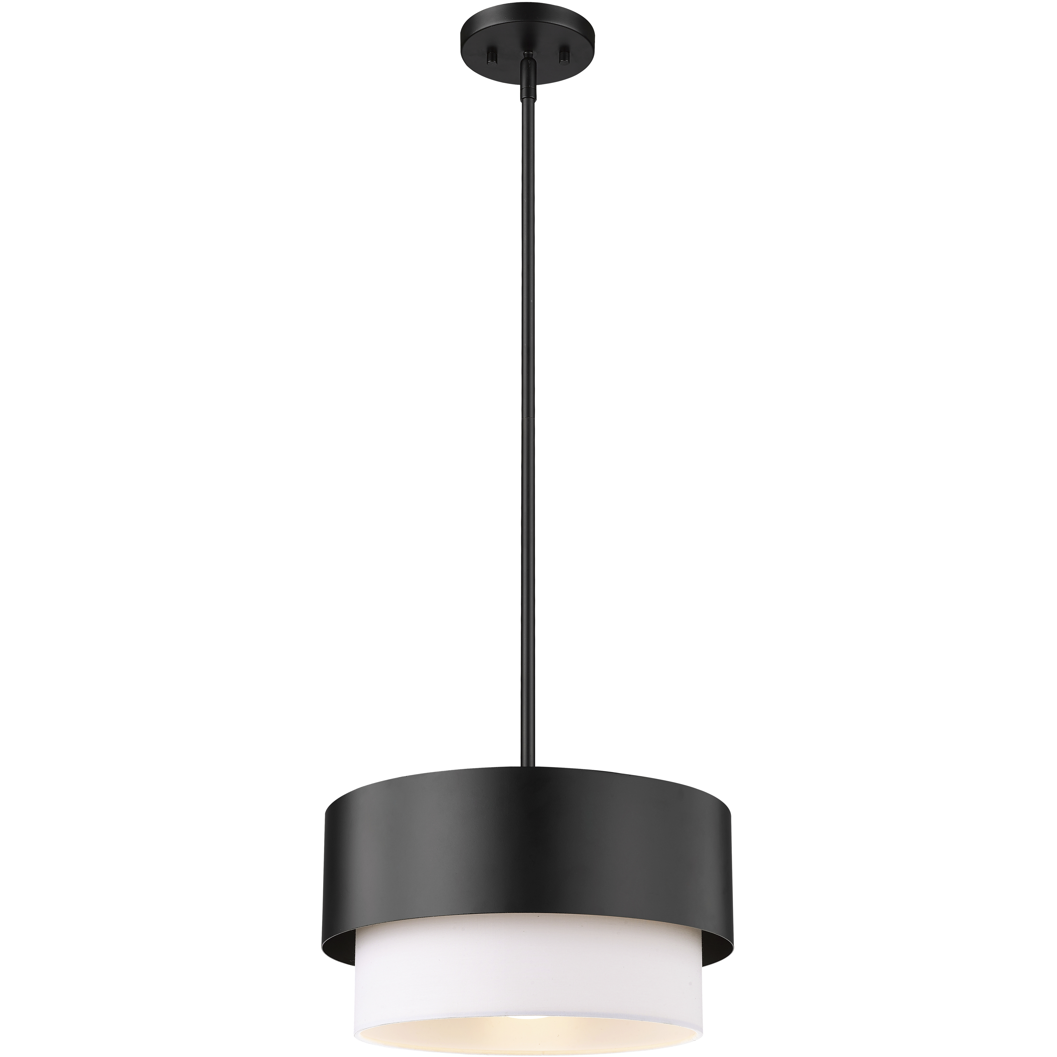 Counterpoint 1 Light 12 inch Matte Black Pendant Ceiling Light