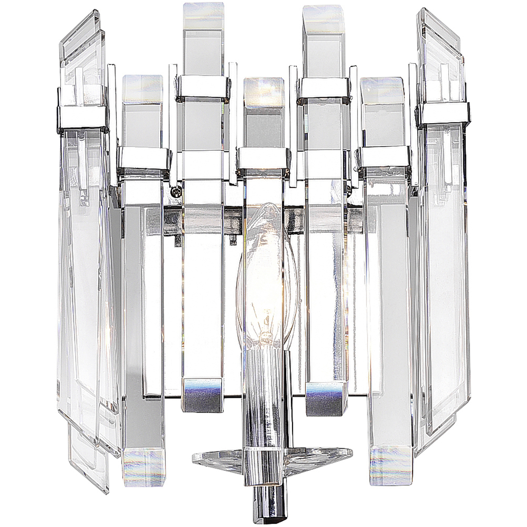 Henrietta 1 Light 8 inch Chrome Wall Light