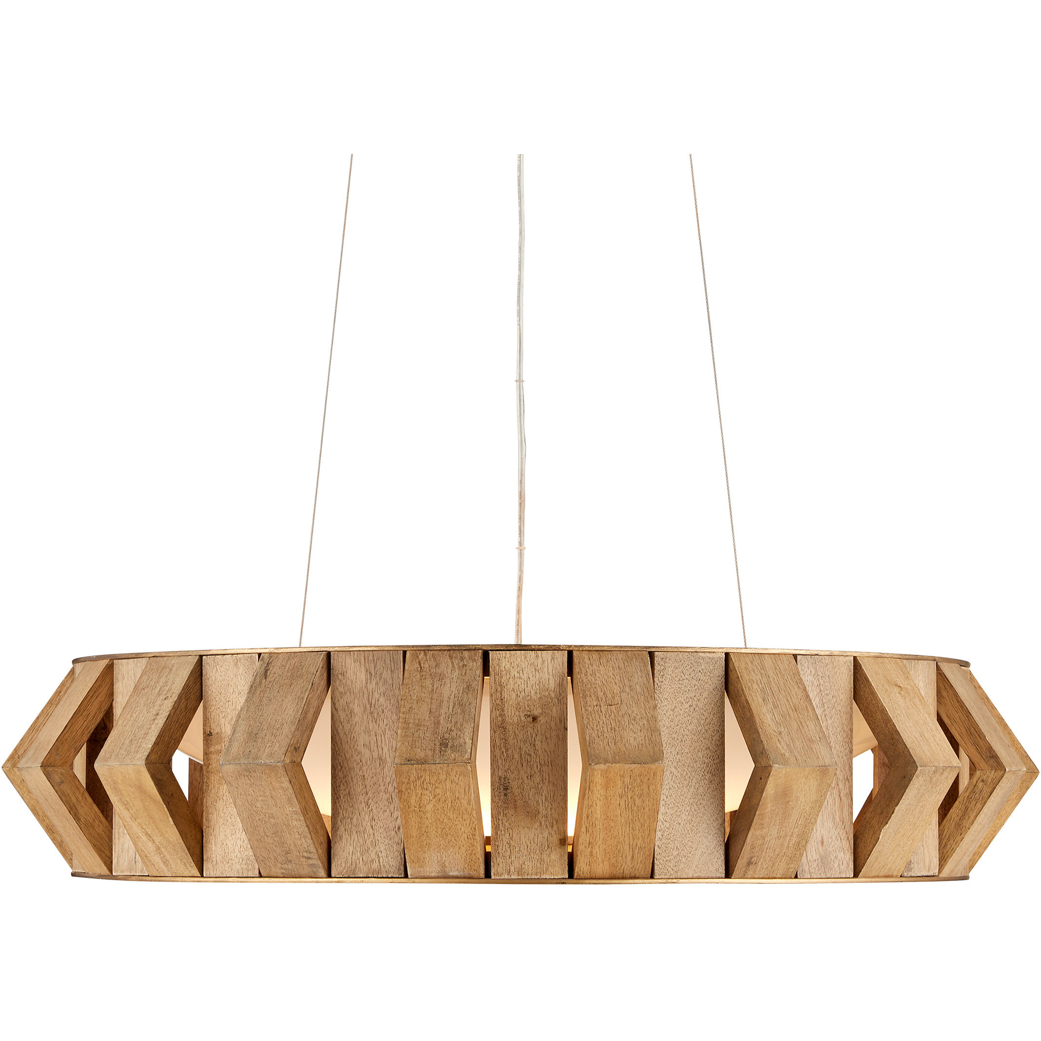 Plunge LED 30 inch Brass Chandelier Ceiling Light