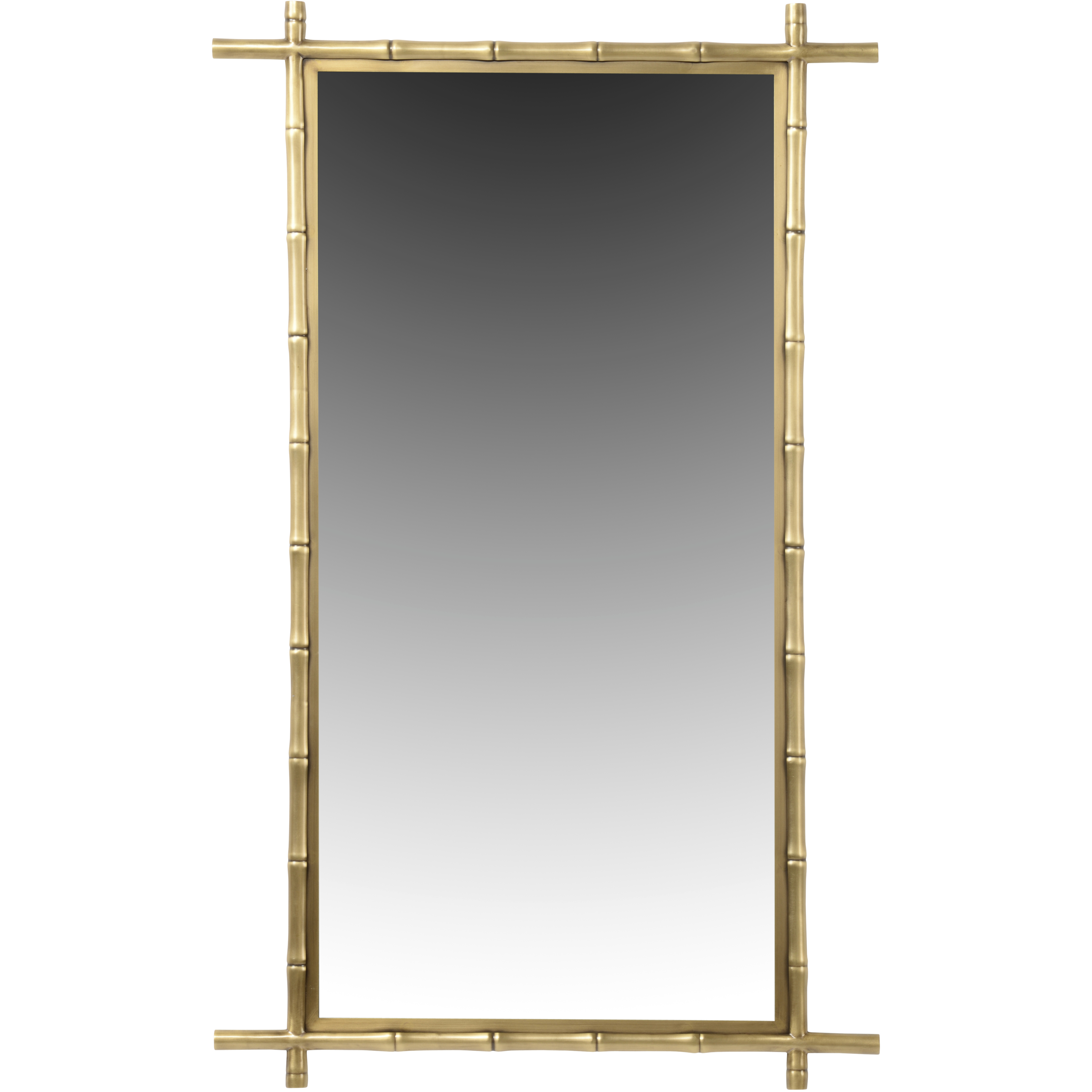 Bamboo 39 X 24 inch Gold Mirror