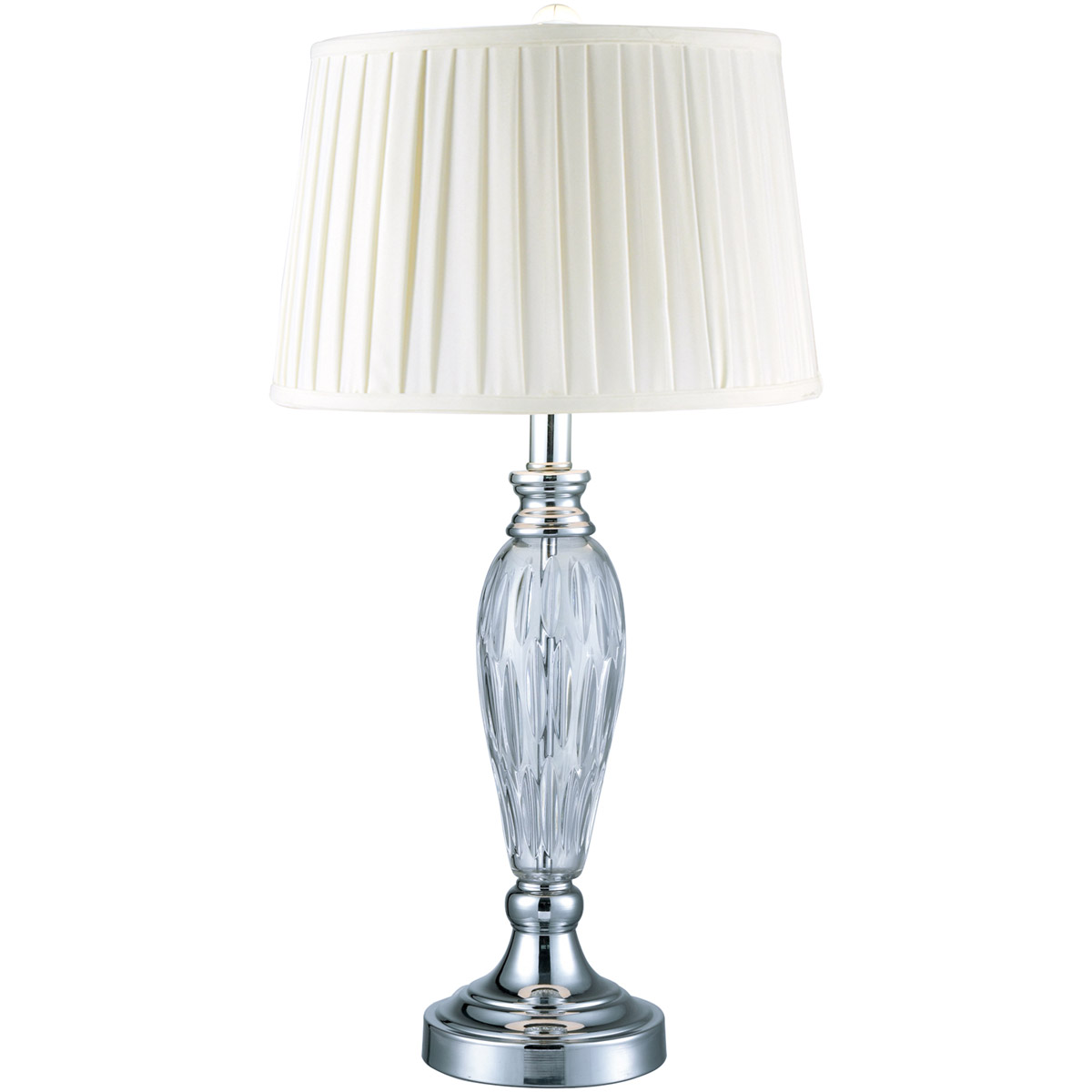 Evelyn 27 inch 100.00 watt Polished Chrome Table Lamp Portable Light