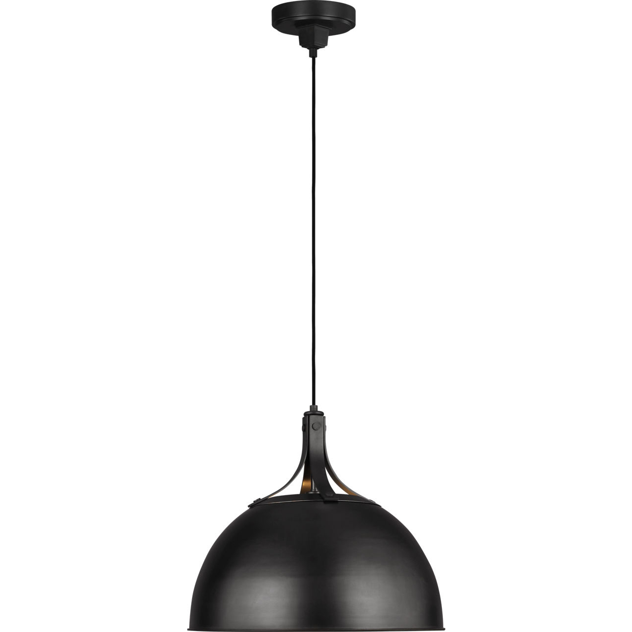 TOB by Thomas O'Brien Logan 1 Light 18 inch Aged Iron Pendant Ceiling Light