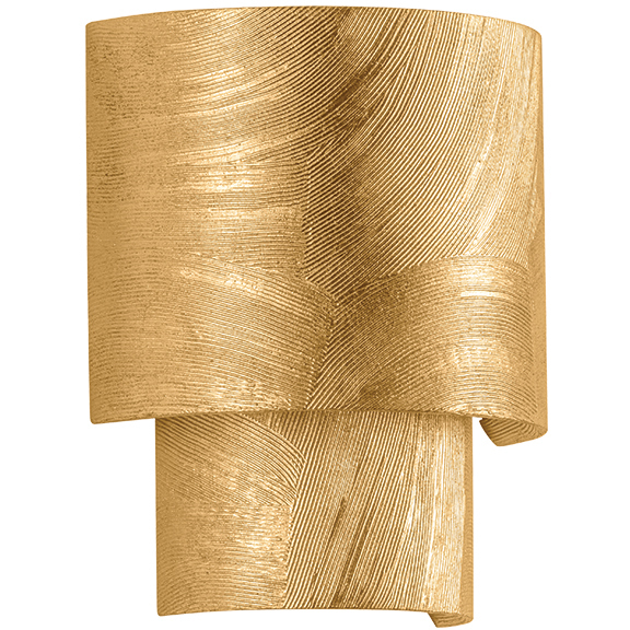 Moray 2 Light 7.75 inch Vintage Gold Leaf ADA Wall Sconce Wall Light
