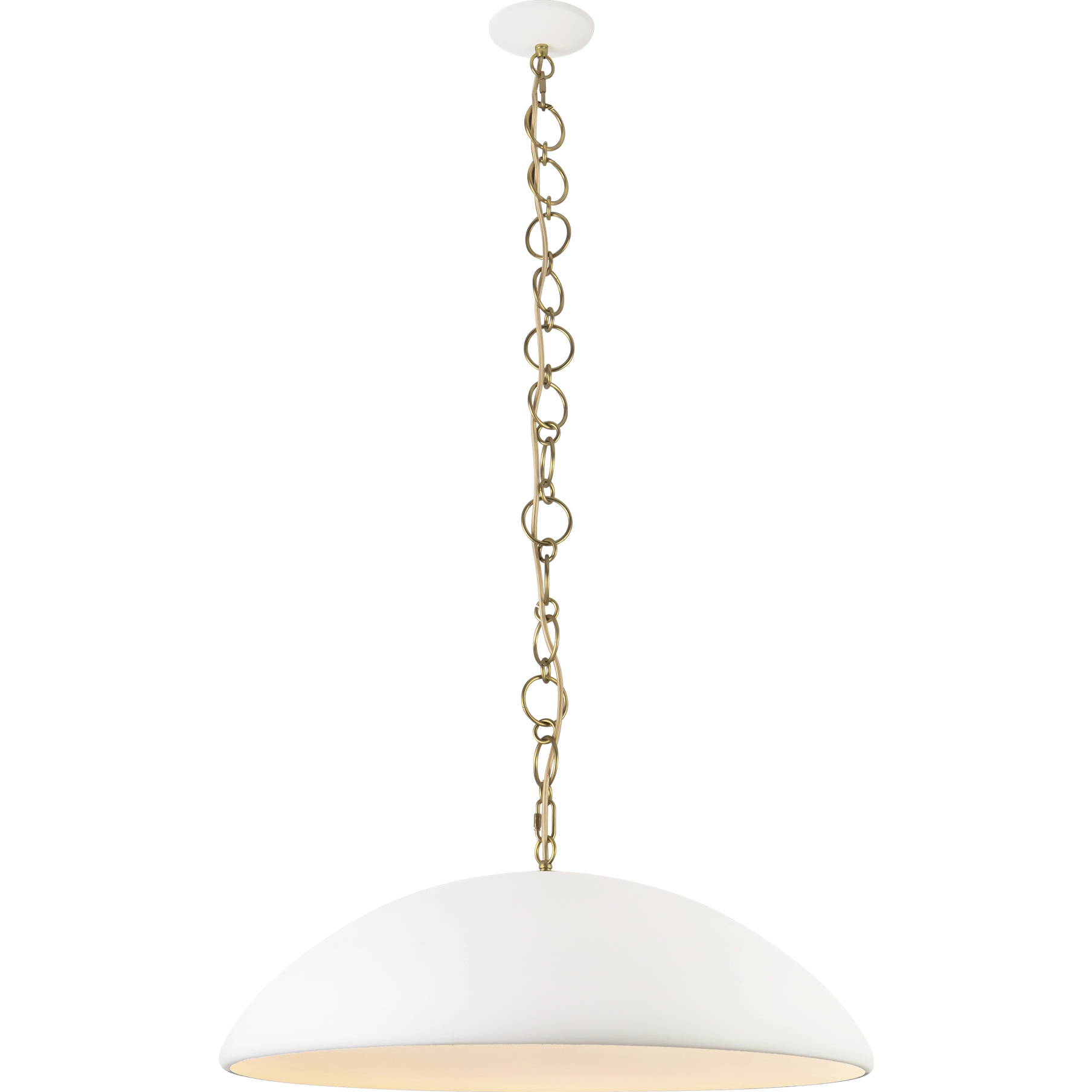 Alora Mood Grant 1 Light 27.63 inch Antique White Pendant Ceiling Light