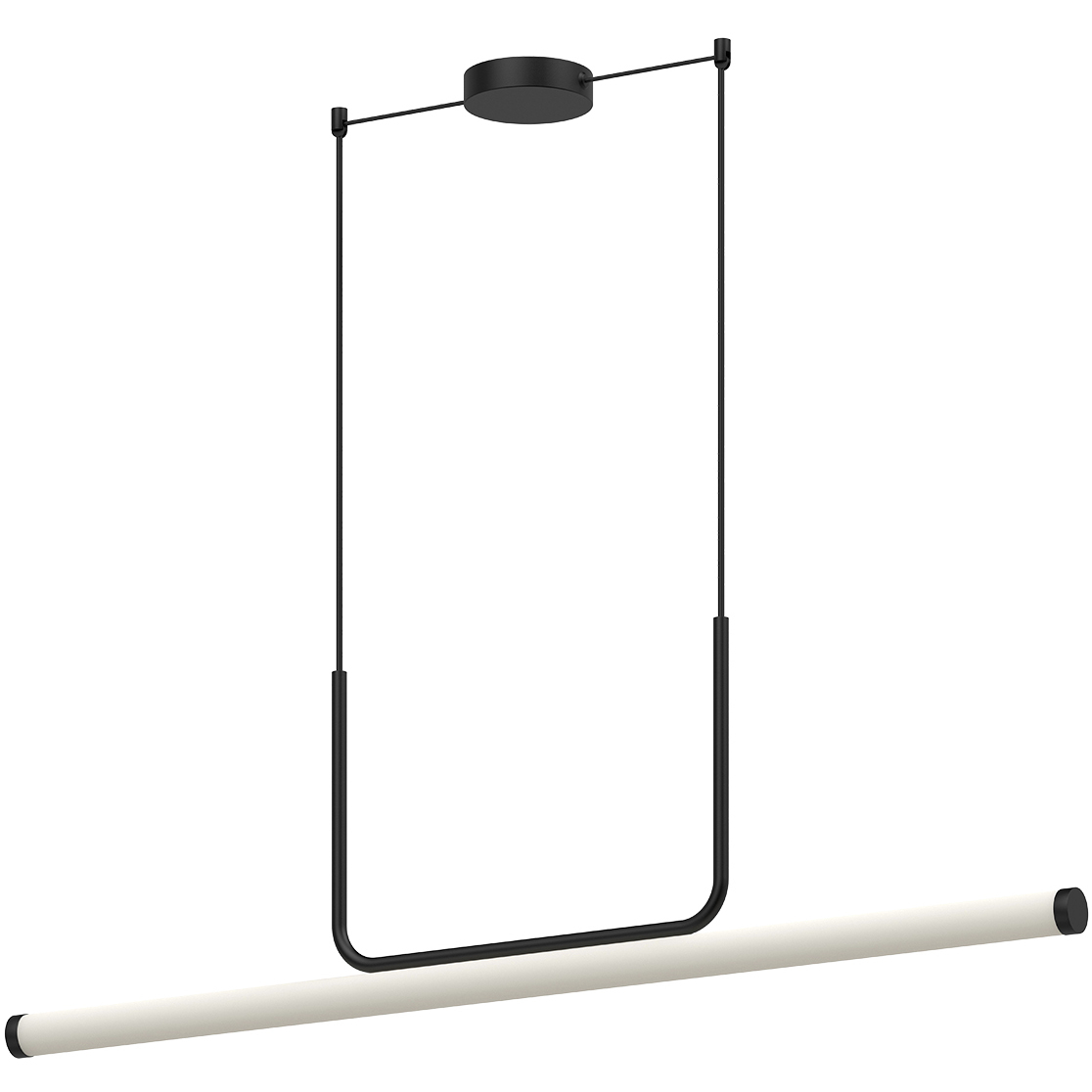 Vesper LED 48.25 inch Black Linear Pendant Ceiling Light
