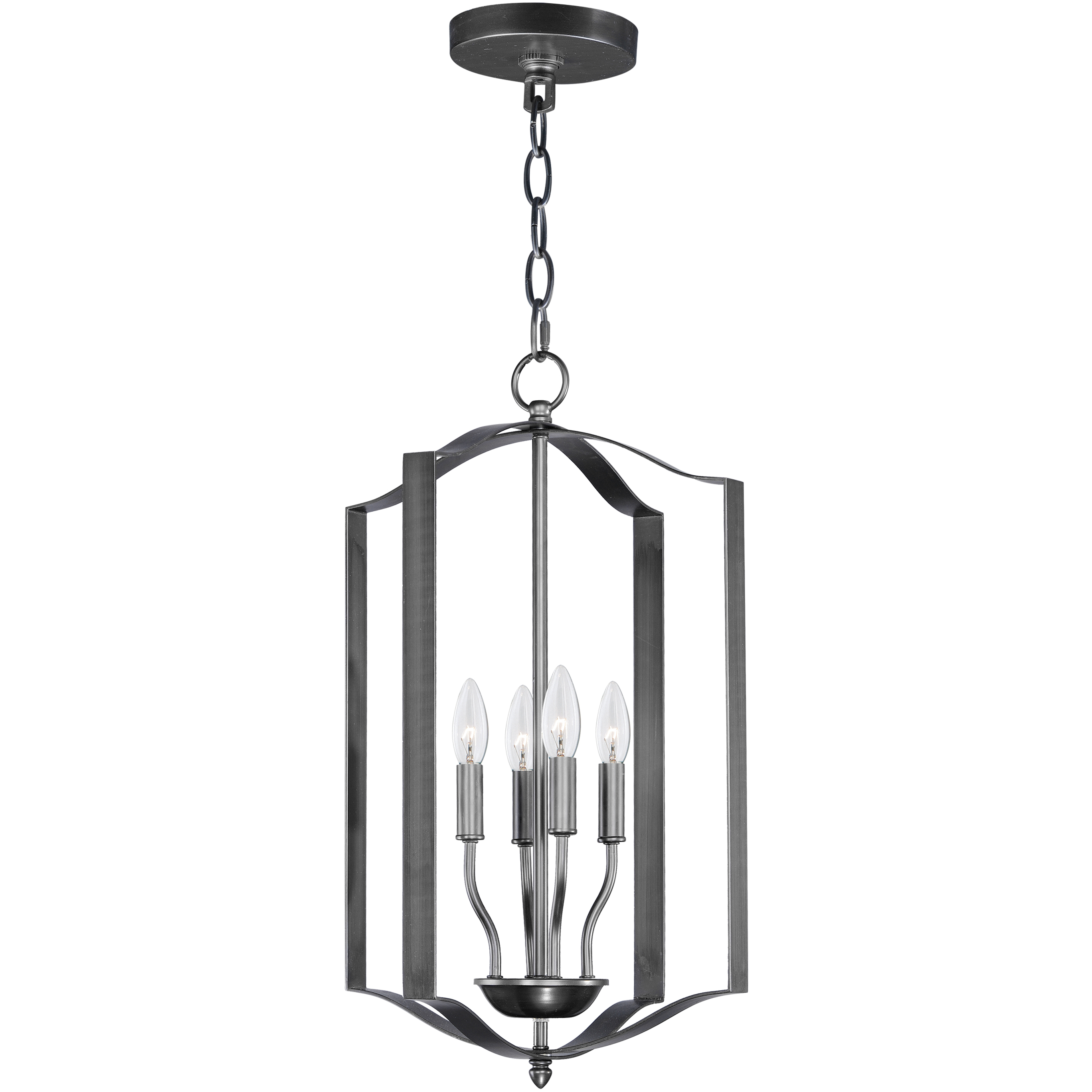 Provident 4 Light 15 inch Black Single Pendant Ceiling Light