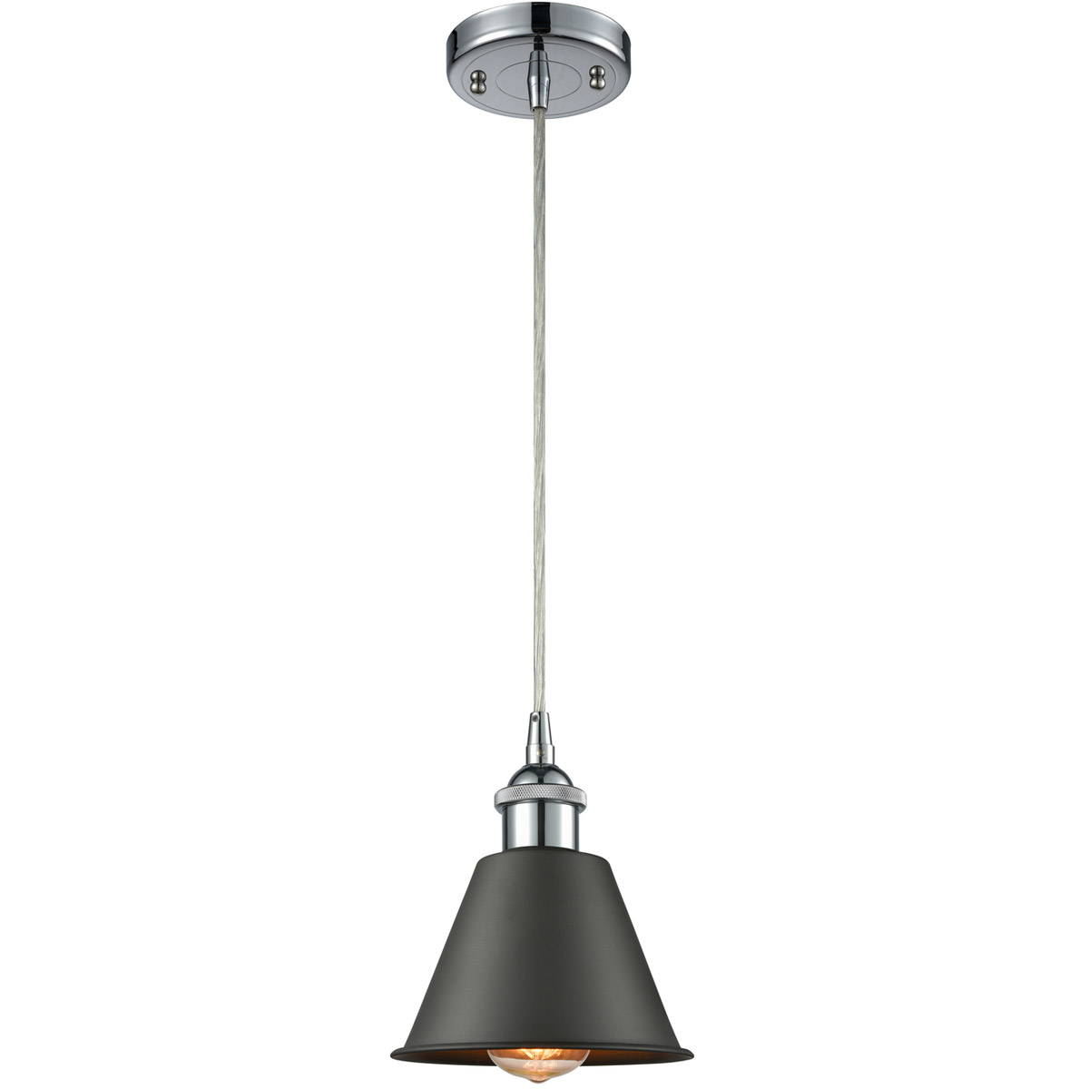 Ballston Smithfield LED 7 inch Polished Chrome Mini Pendant Ceiling Light
