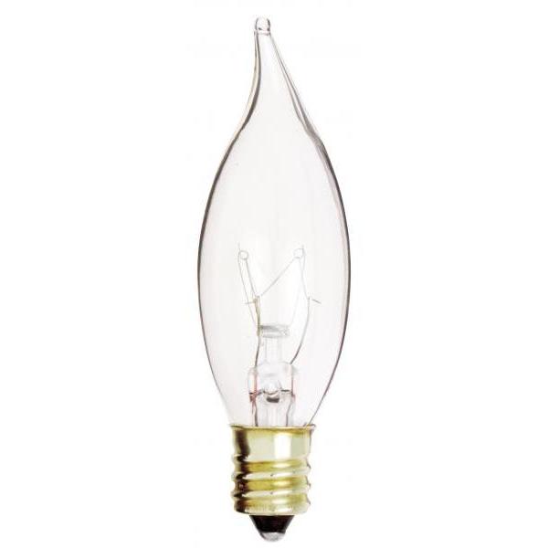 Lumos Incandescent CA7 Candelabra E12 10 watt 120V 2700K Light Bulb