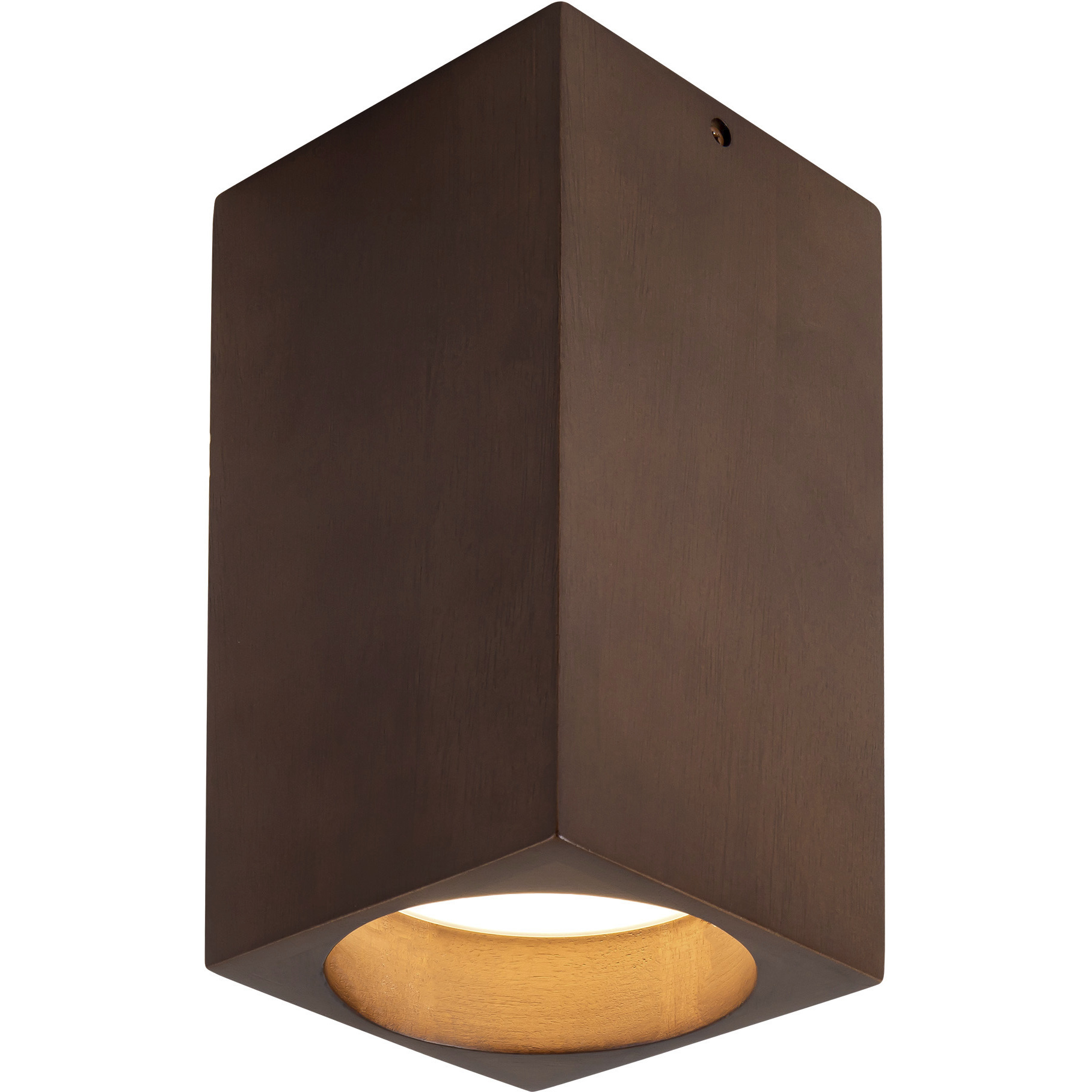 Bosco 5 inch Walnut Flush Mount Ceiling Light