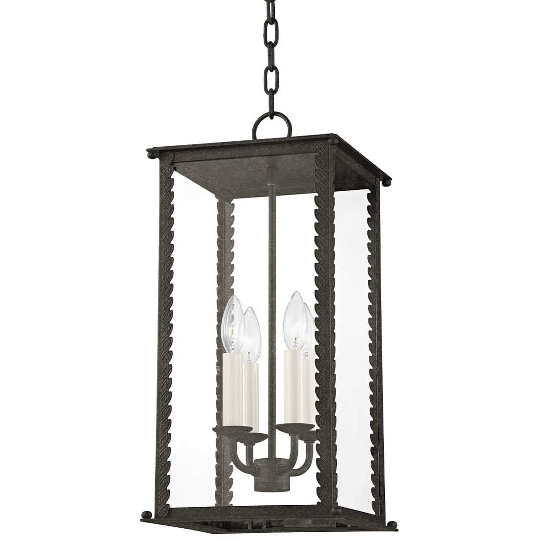 Zuma 4 Light 10 inch French Iron Outdoor Pendant