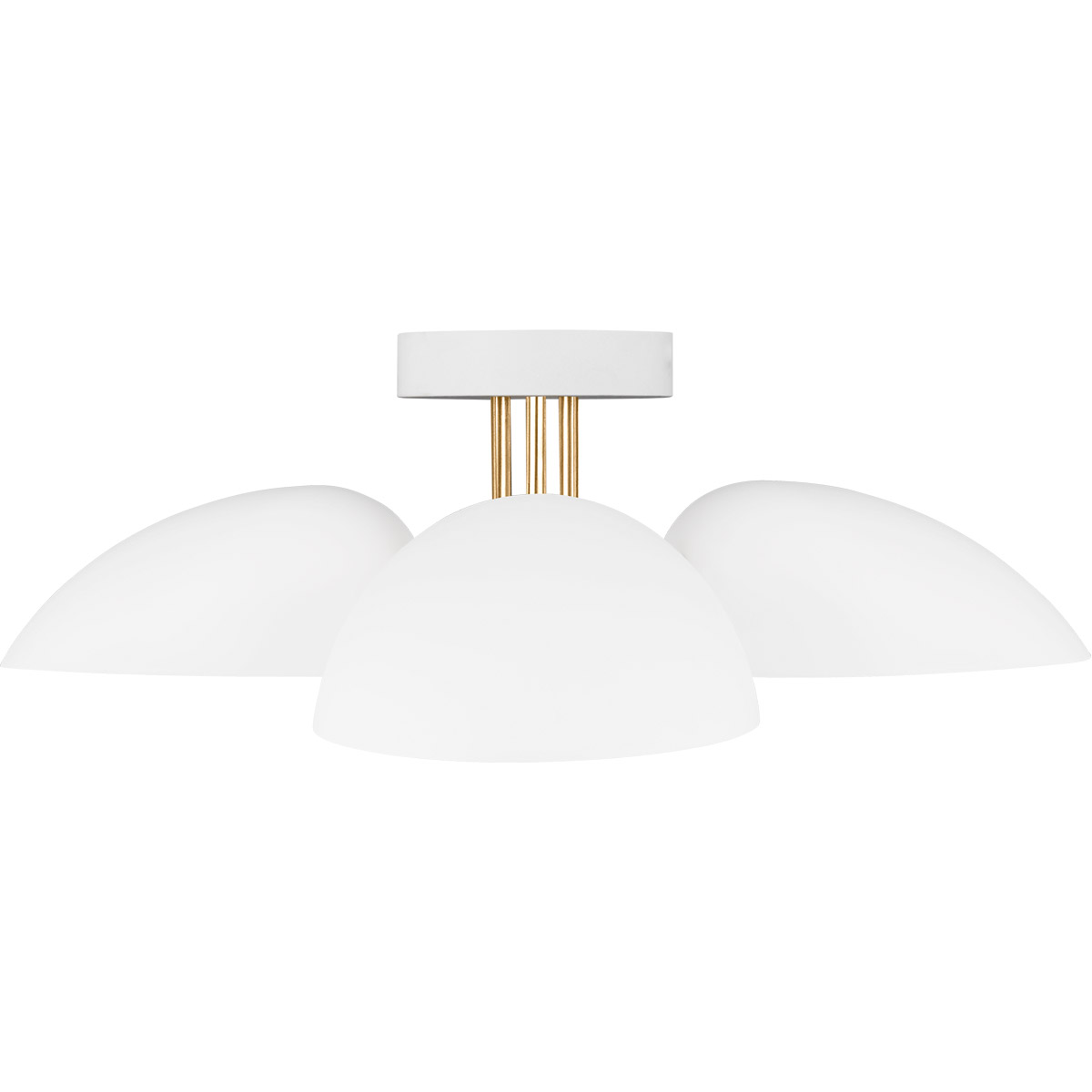 ED Ellen DeGeneres Jane 3 Light 24 inch Matte White Semi-Flush Mount Ceiling Light