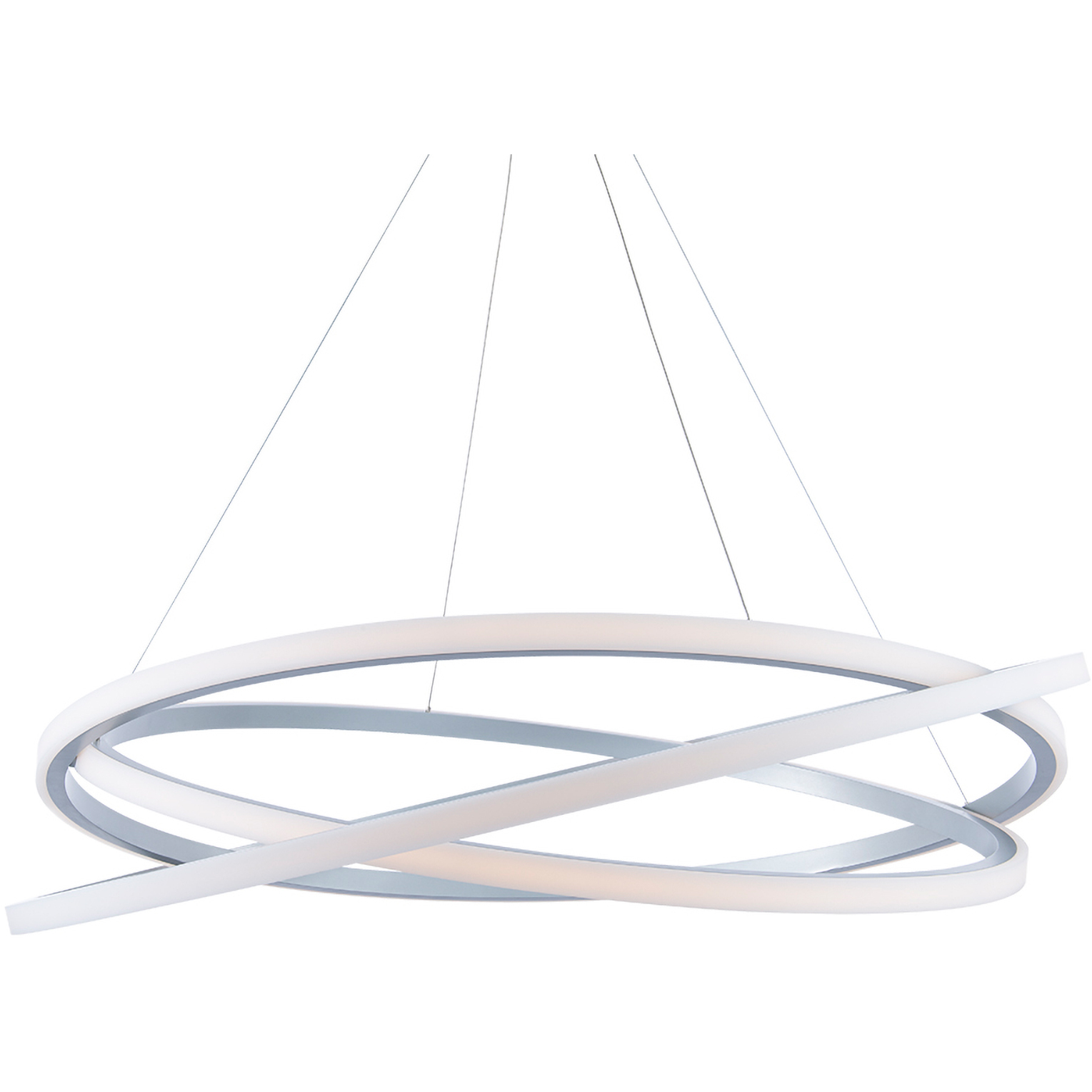 Veloce LED 48 inch Titanium Chandelier Ceiling Light in 48in.