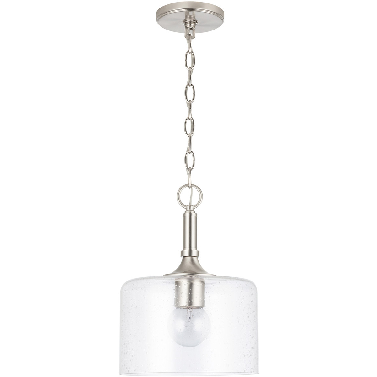 Carter 1 Light 10 inch Brushed Nickel Pendant Ceiling Light