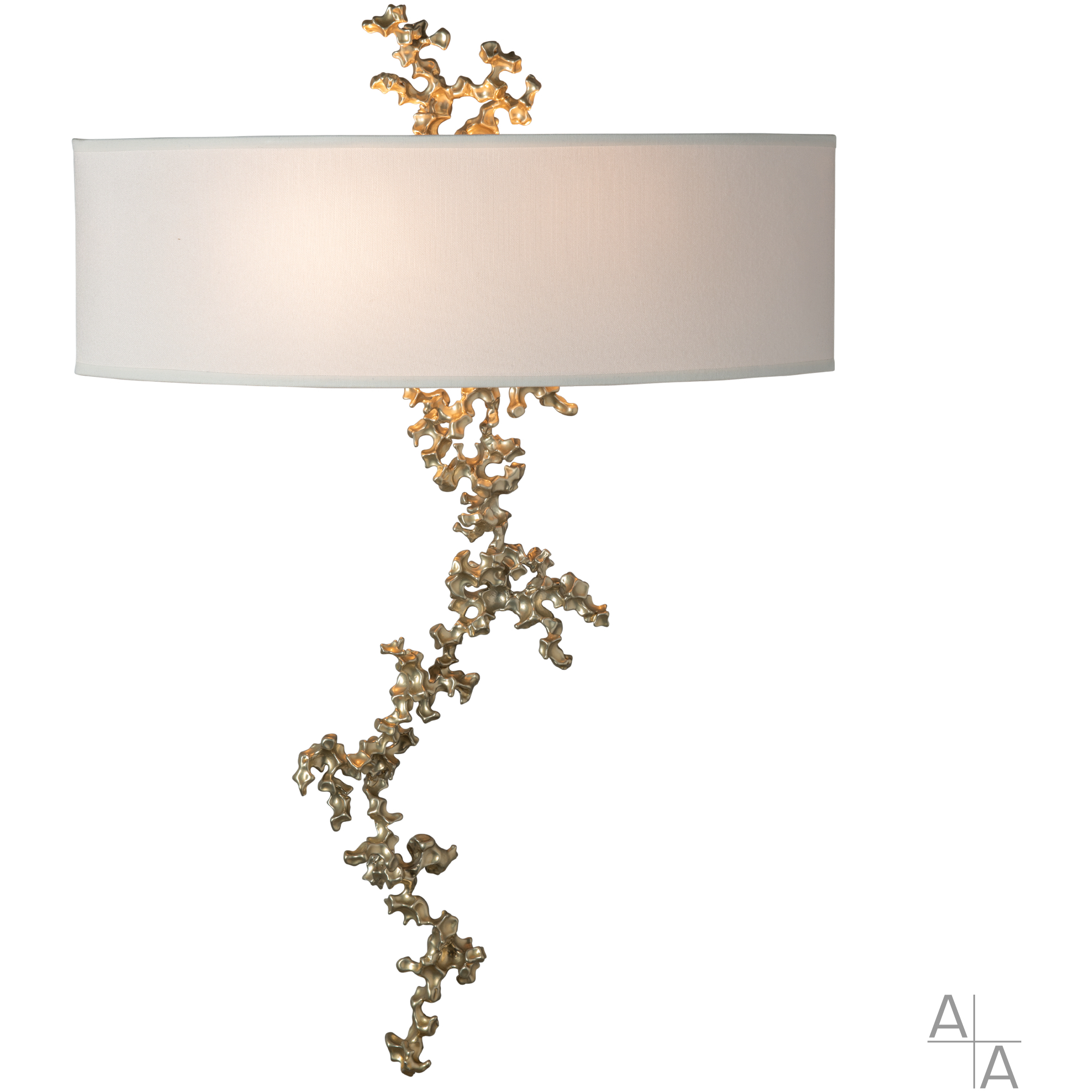Coral Sconce Wall Light in Natural Iron