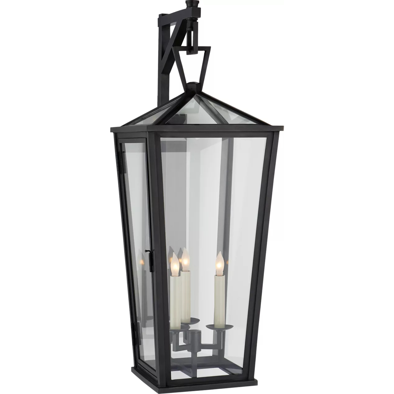 Chapman & Myers DarlanaO 3 Light 31.5 inch Bronze Outdoor Bracketed Wall Lantern, Large