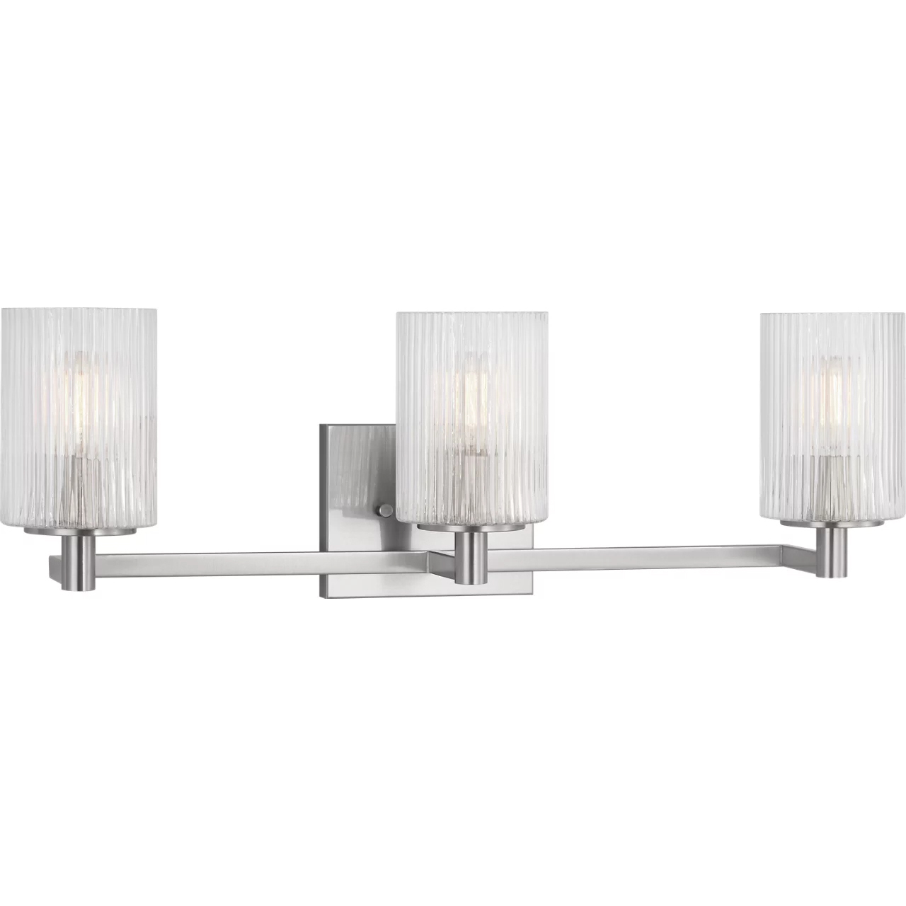 Lando 3 Light 24.63 inch Brushed Steel Wall Bath Fixture Wall Light