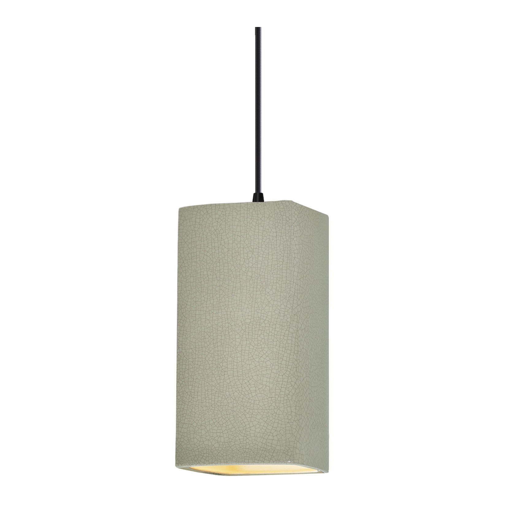 Radiance Collection 1 Light 5.5 inch Matte Black and Celadon Green Crackle and Black Pendant Ceiling Light