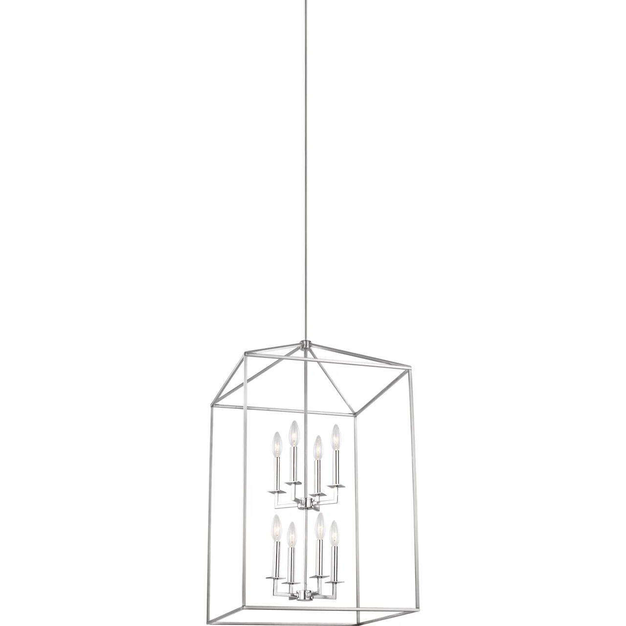 Perryton 8 Light 19 inch Chrome Foyer Pendant Ceiling Light, Large