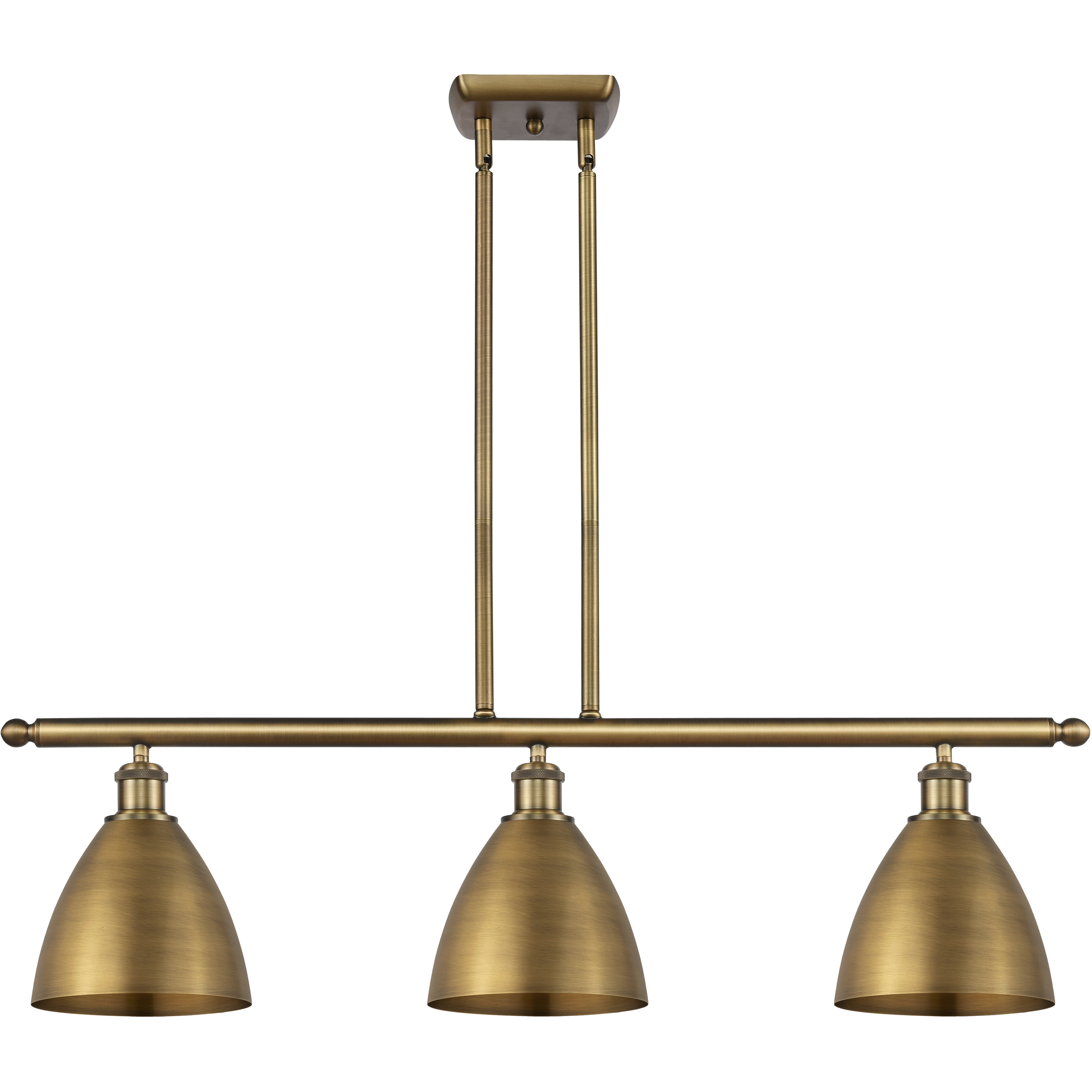 Ballston Dome LED 36 inch Brushed Brass Island Light Ceiling Light
