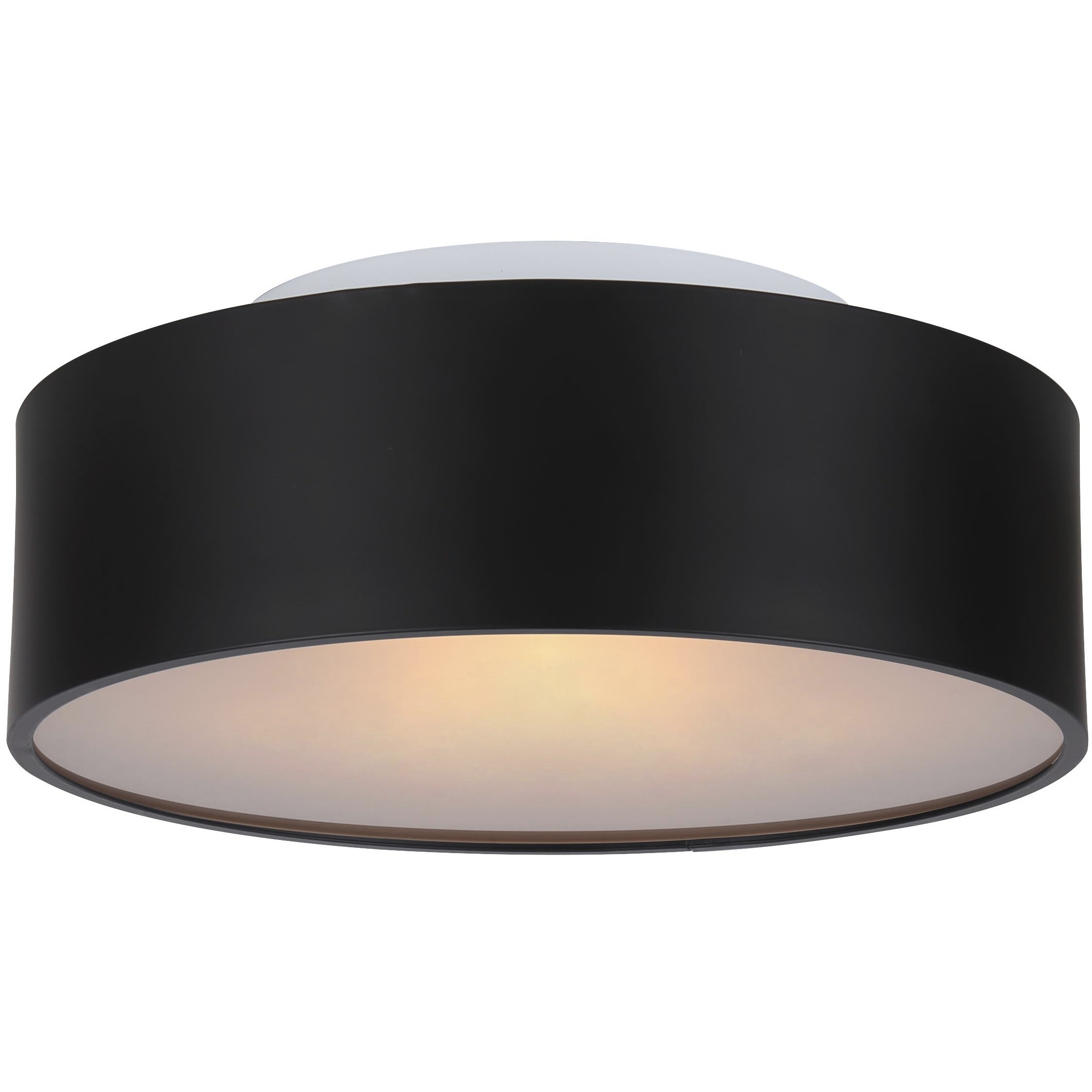 Dexter 2 Light 13 inch Matte Black Flush Mount Ceiling Light