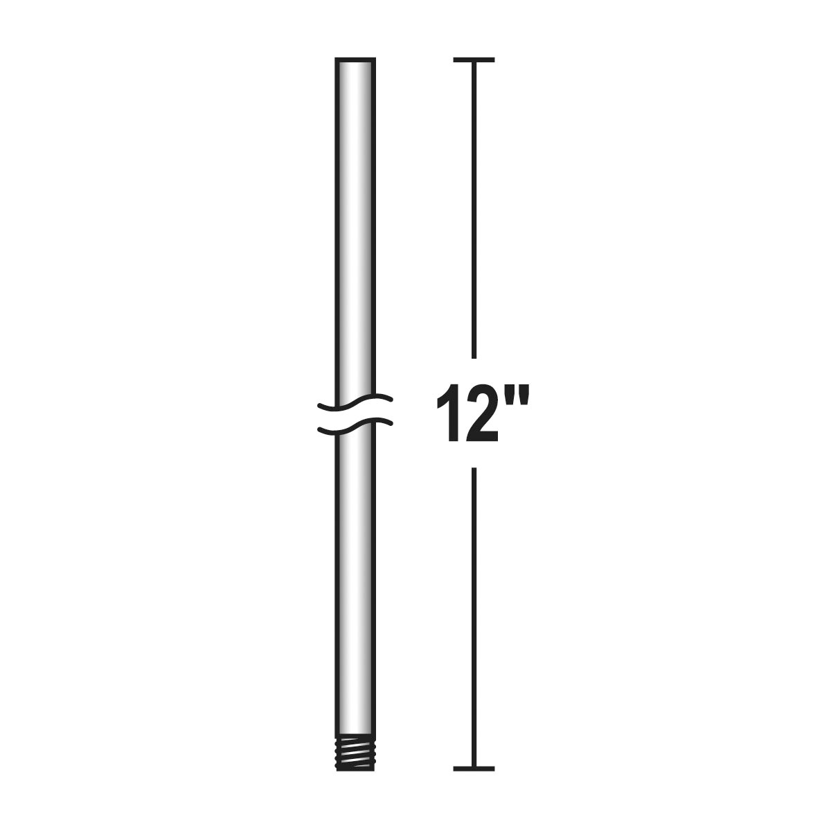 Signature Satin Nickel Fan Downrod