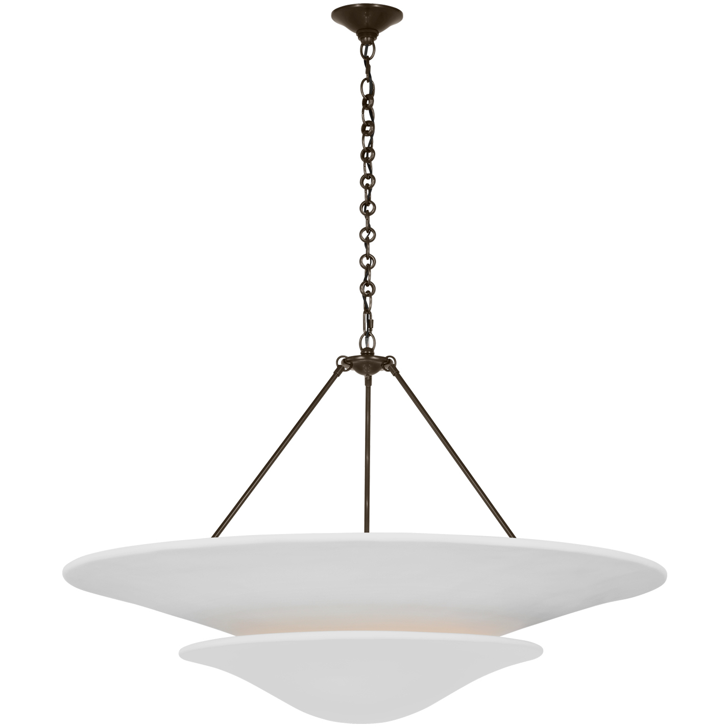 AERIN Mollino LED 40 inch Bronze Chandelier Ceiling Light