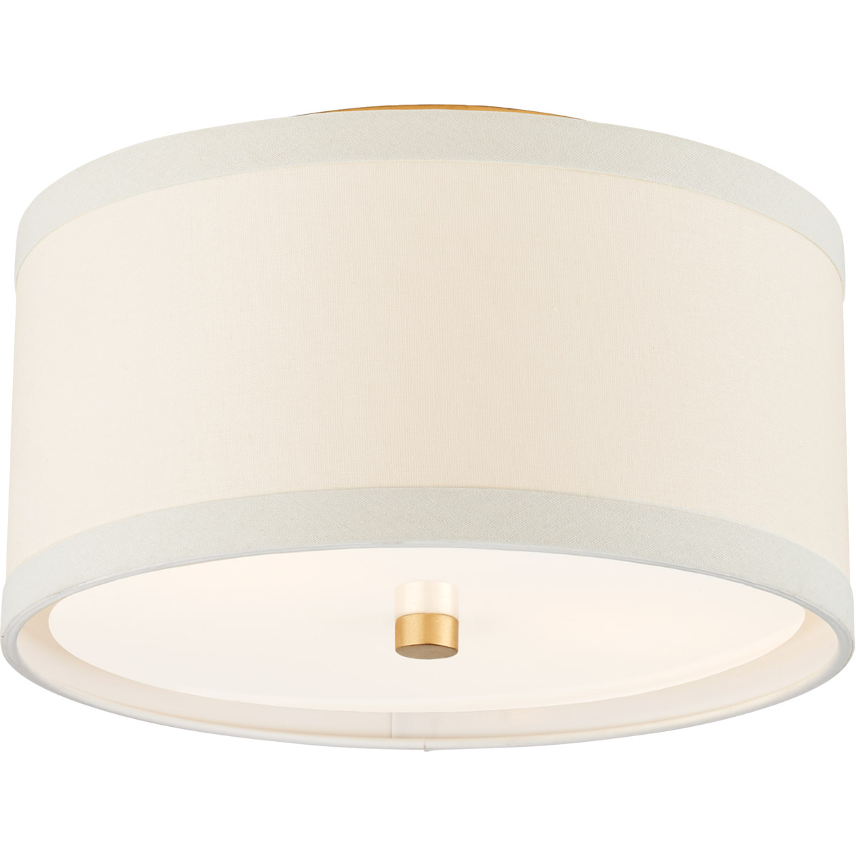 kate spade new york Walker 2 Light 13 inch Gild Flush Mount Ceiling Light in Cream Linen, Small