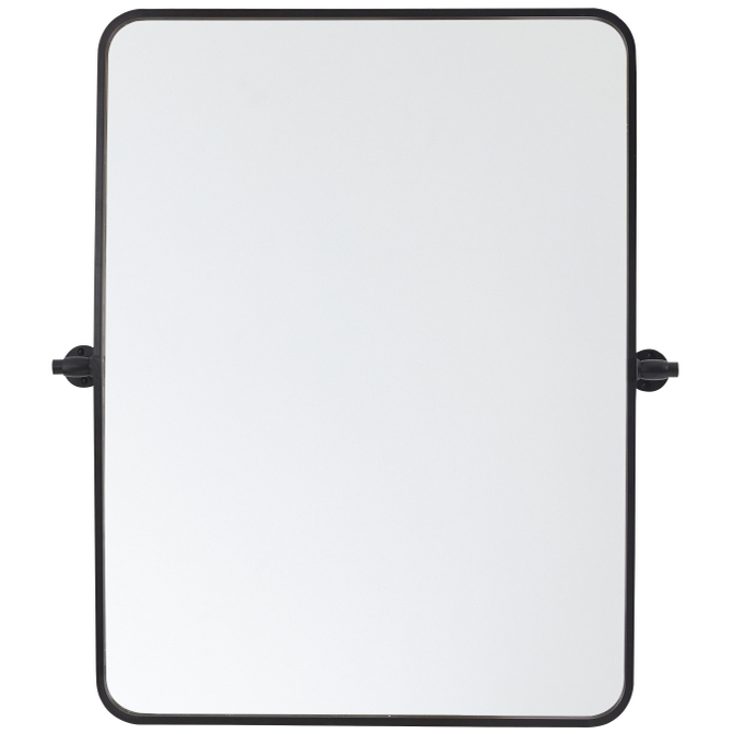 Everly 32 X 24 inch Black Mirror