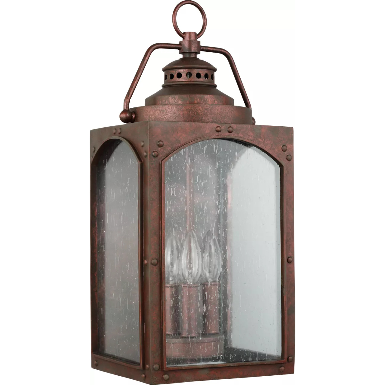 Randhurst 3 Light 20.13 inch Copper Oxide Outdoor Wall Lantern, Large