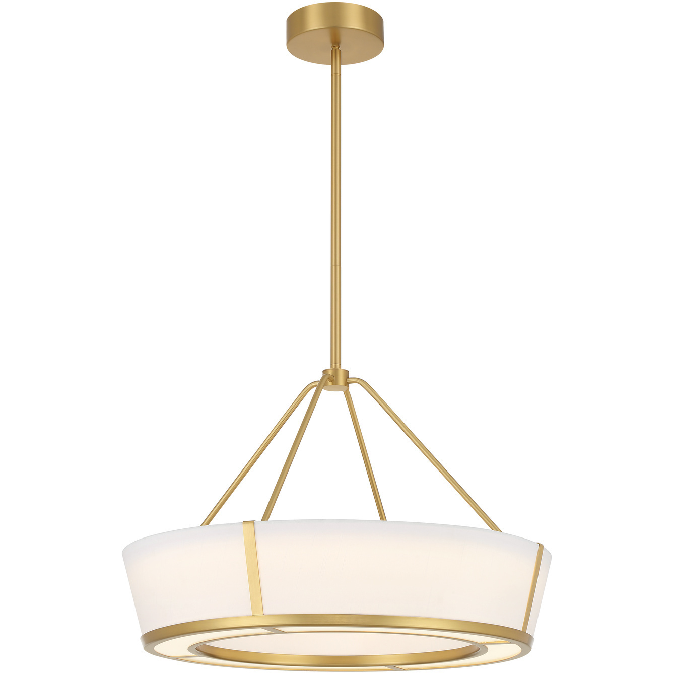 Royce 1 Light 24.25 inch Luxe Gold Pendant Ceiling Light