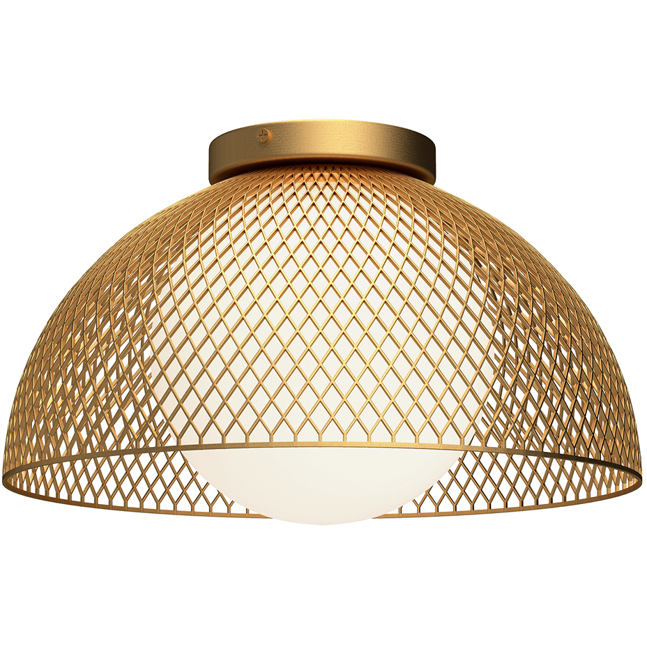 Alora Mood Haven 1 Light 12.63 inch Gold Flush Mount Ceiling Light