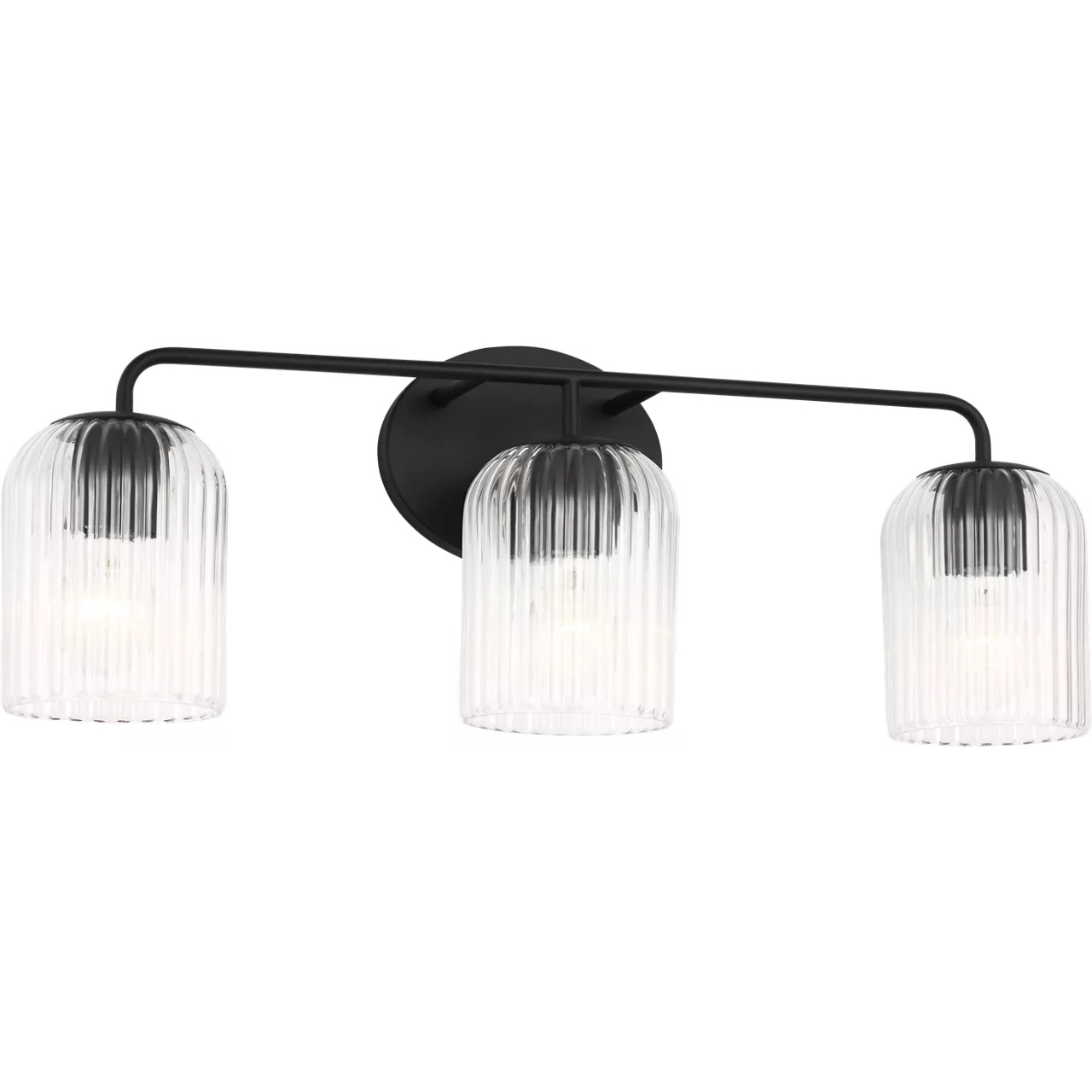 Eisele 3 Light 24 inch Midnight Black Vanity Light Wall Light, Medium