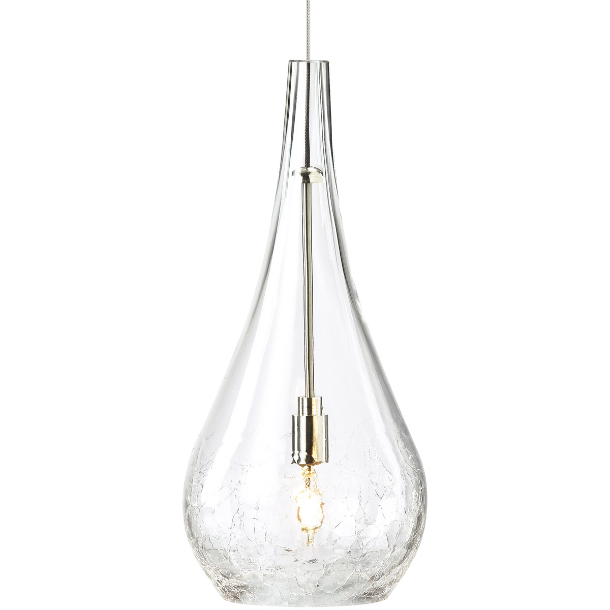 Sean Lavin Seguro 1 Light 12 Satin Nickel Low-Voltage Pendant Ceiling Light in FreeJack, Clear Glass