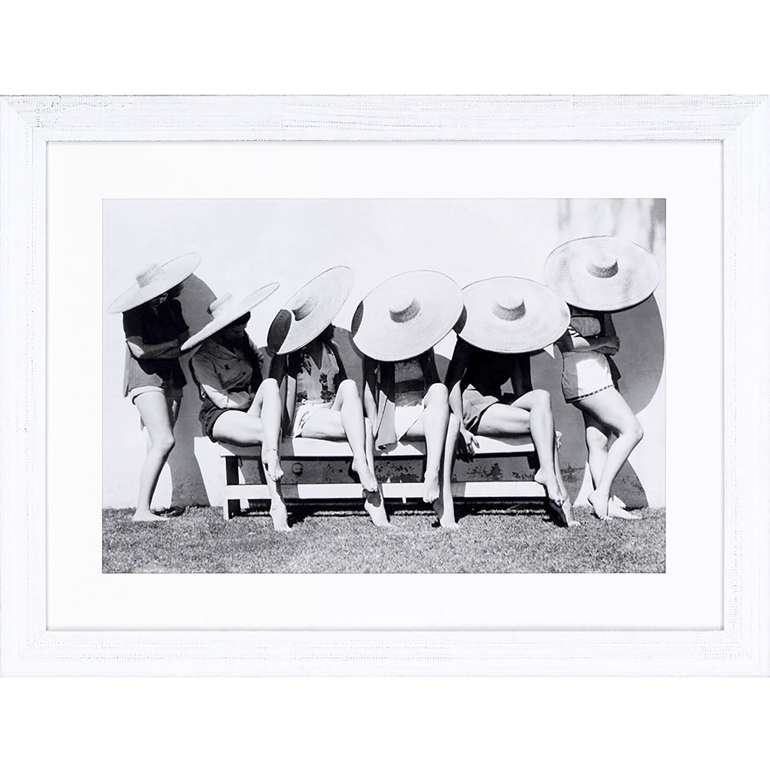 Figurative Gray and Black and White and Neutral Framed Art