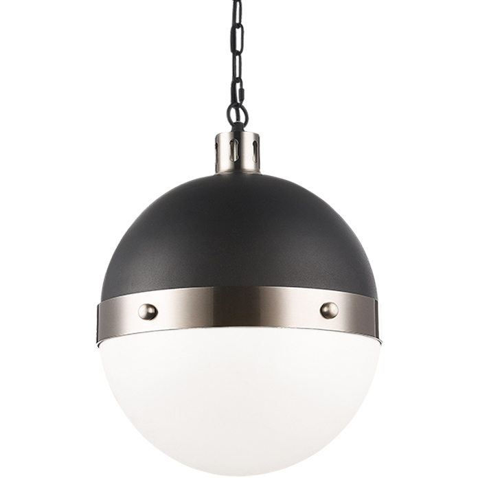 Torino 3 Light 14 inch Brushed Nickel Pendant Ceiling Light in Brushed Nickel and Opal Glass