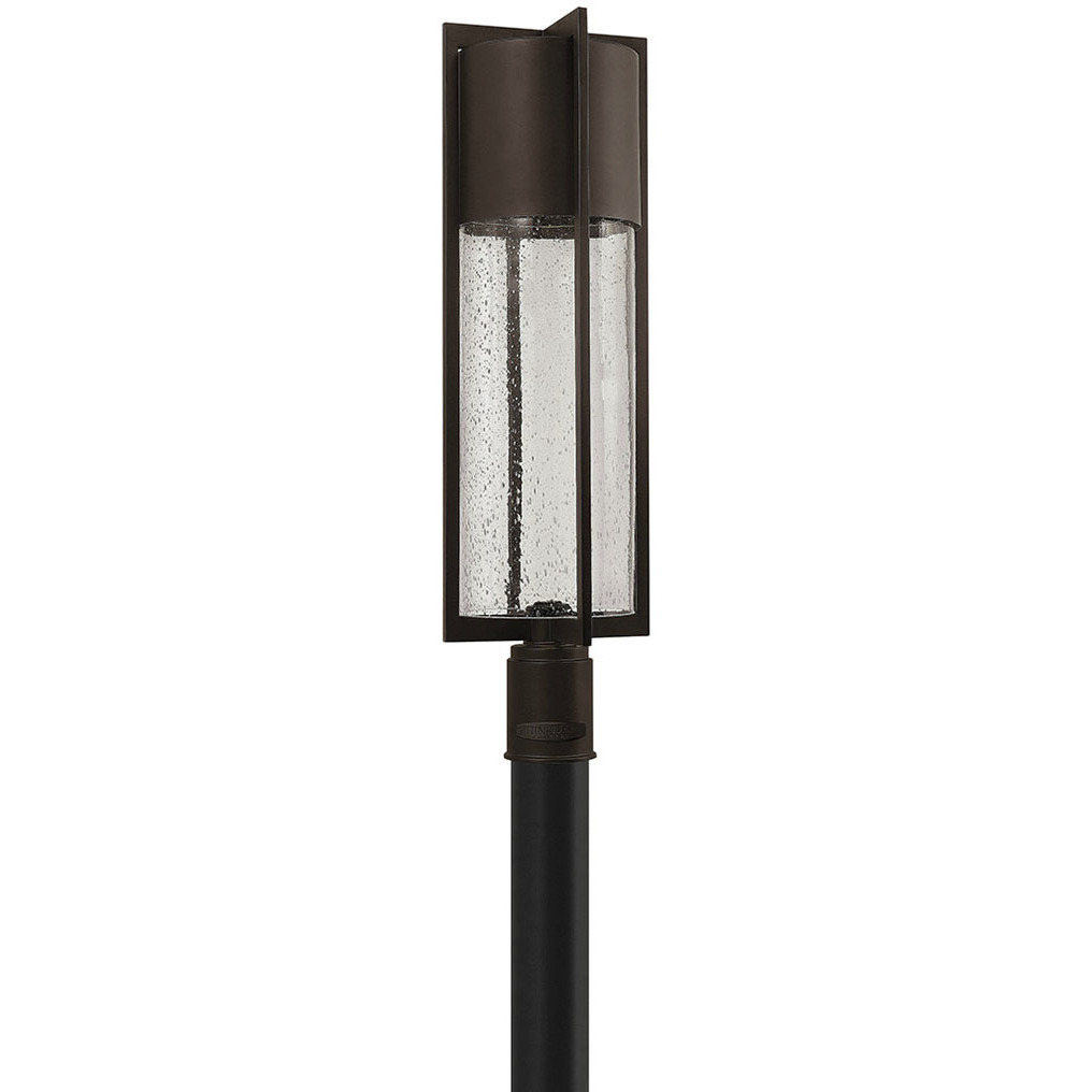 Shelter LED 28 inch Buckeye Bronze Outdoor Post Mount Lantern