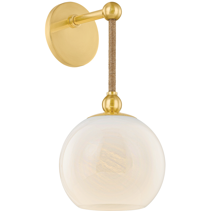 Abbie 1 Light 7.25 inch Aged Brass Wall Sconce Wall Light